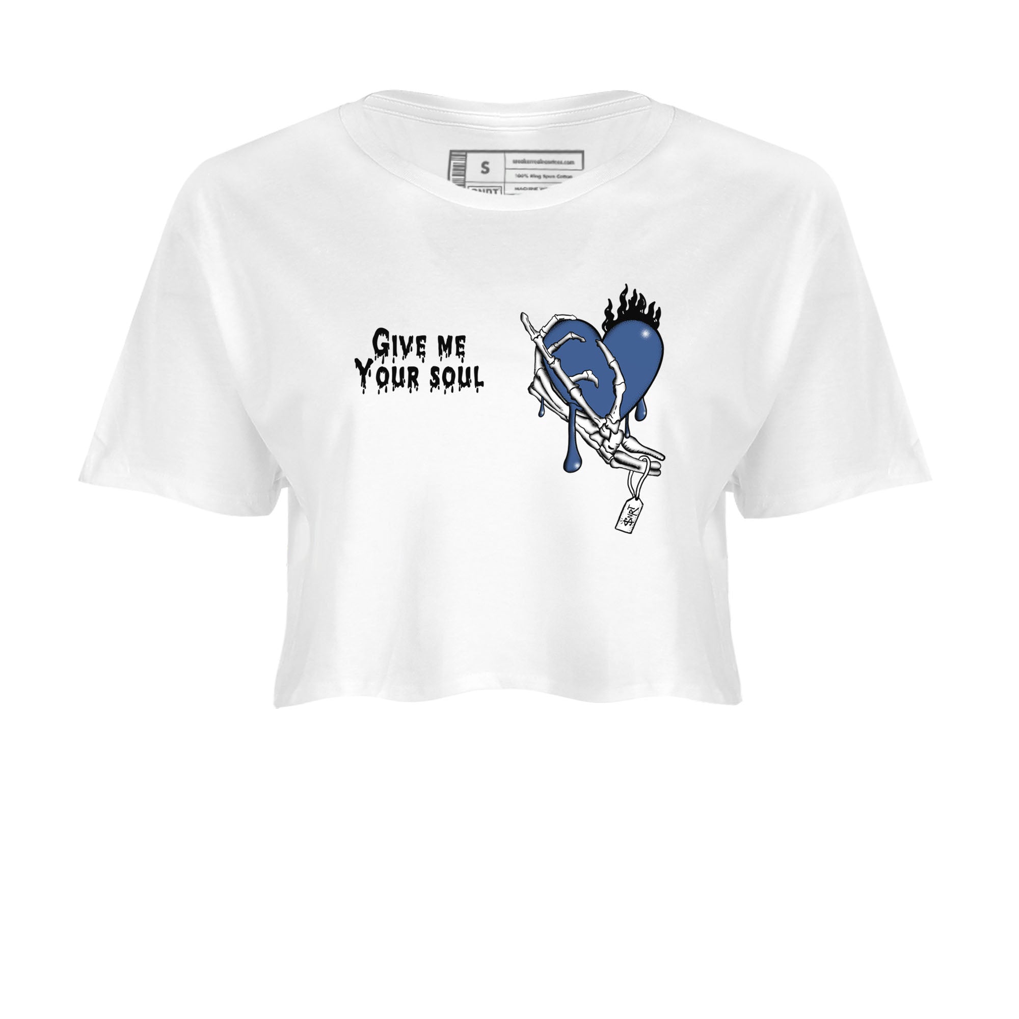 Give Me Your Soul snkmatch Women's Top - Air Jordan 11 Diffused Blue