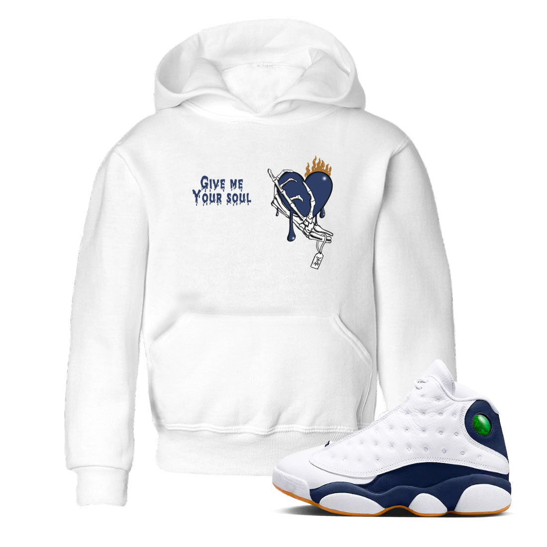 Give Me Your Soul snkmatch Tees Kids - Air Jordan 13 Midnight Navy