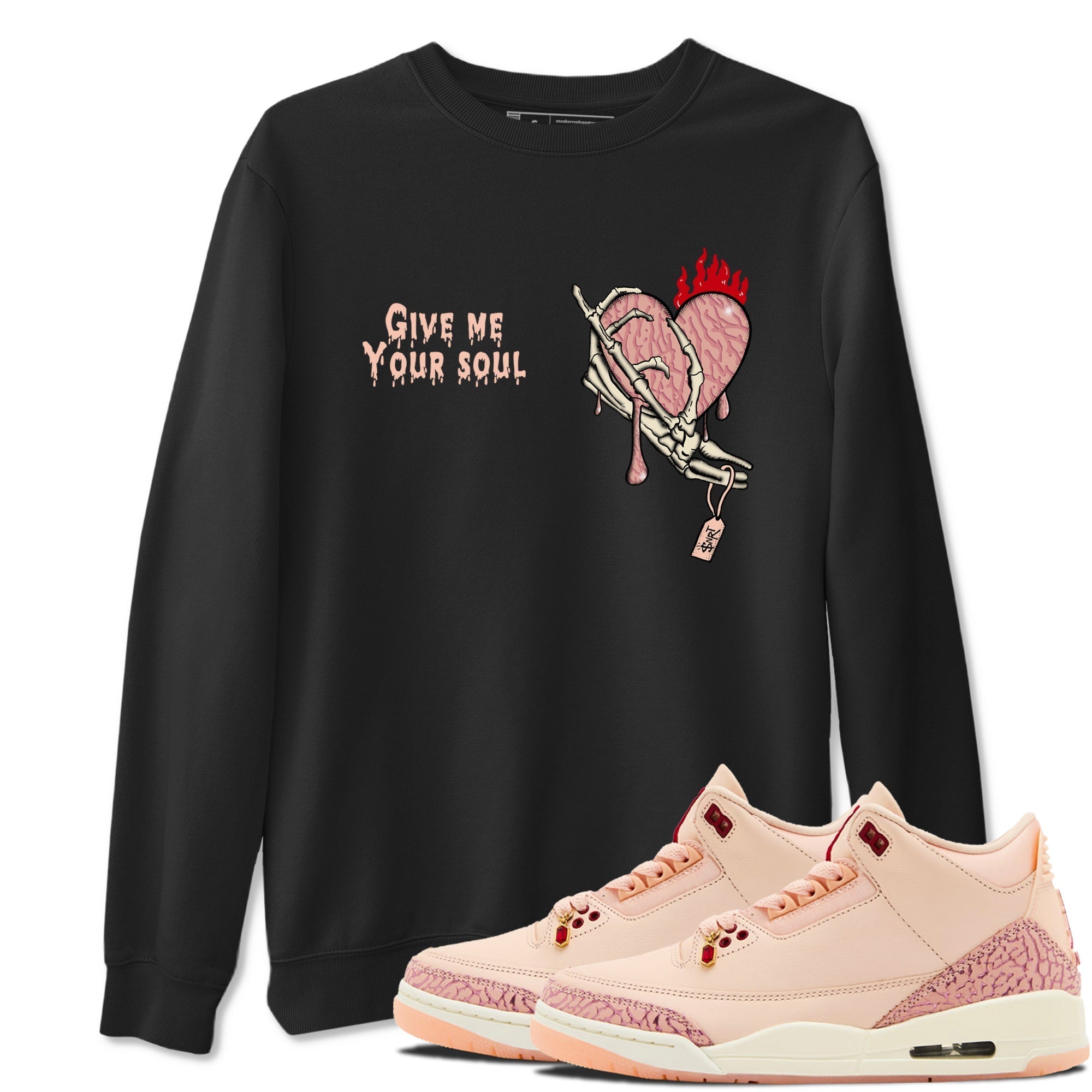Give Me Your Soul snkmatch Tees - Air Jordan 3 Valentines Day