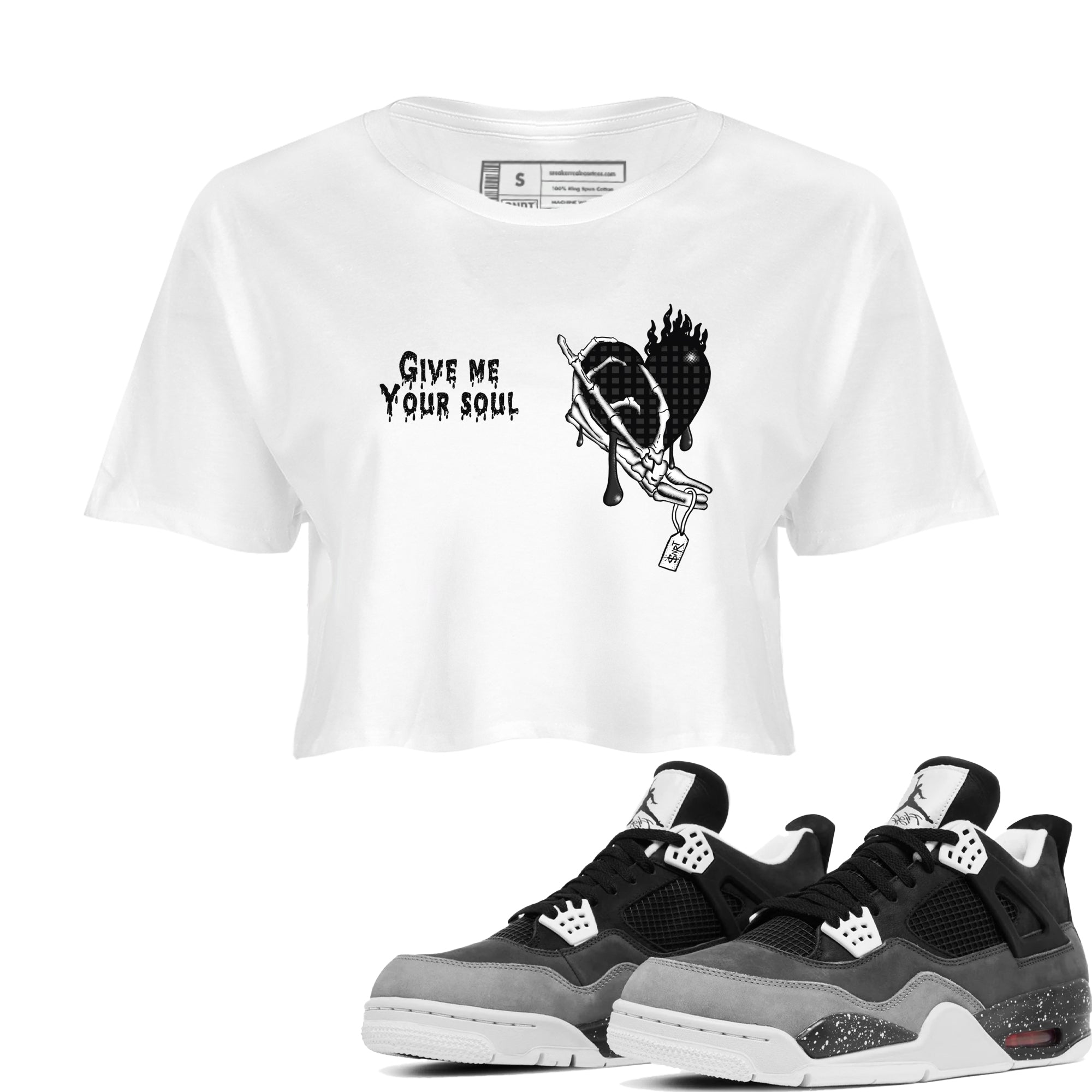 Give Me Your Soul snkmatch Women's Top - Air Jordan 4 Fear