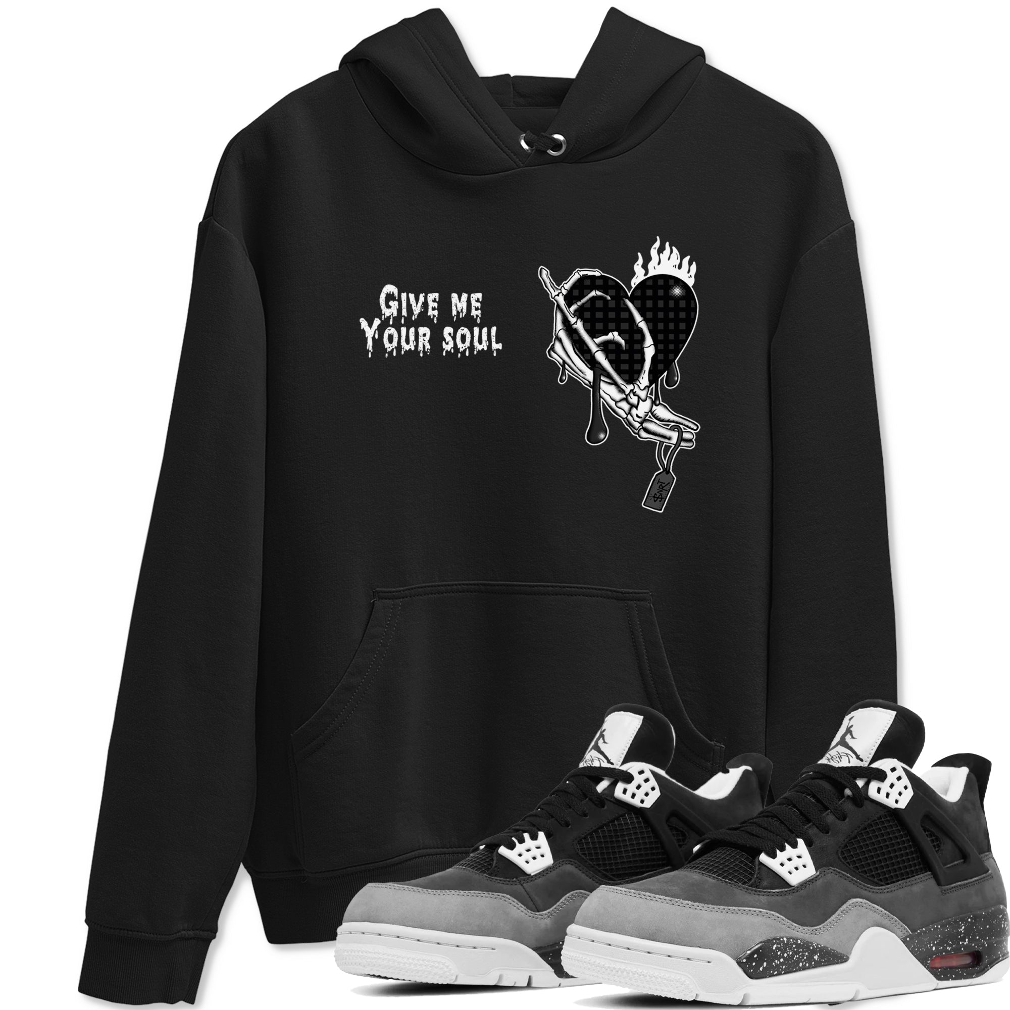 Give Me Your Soul snkmatch Tees - Air Jordan 4 Fear