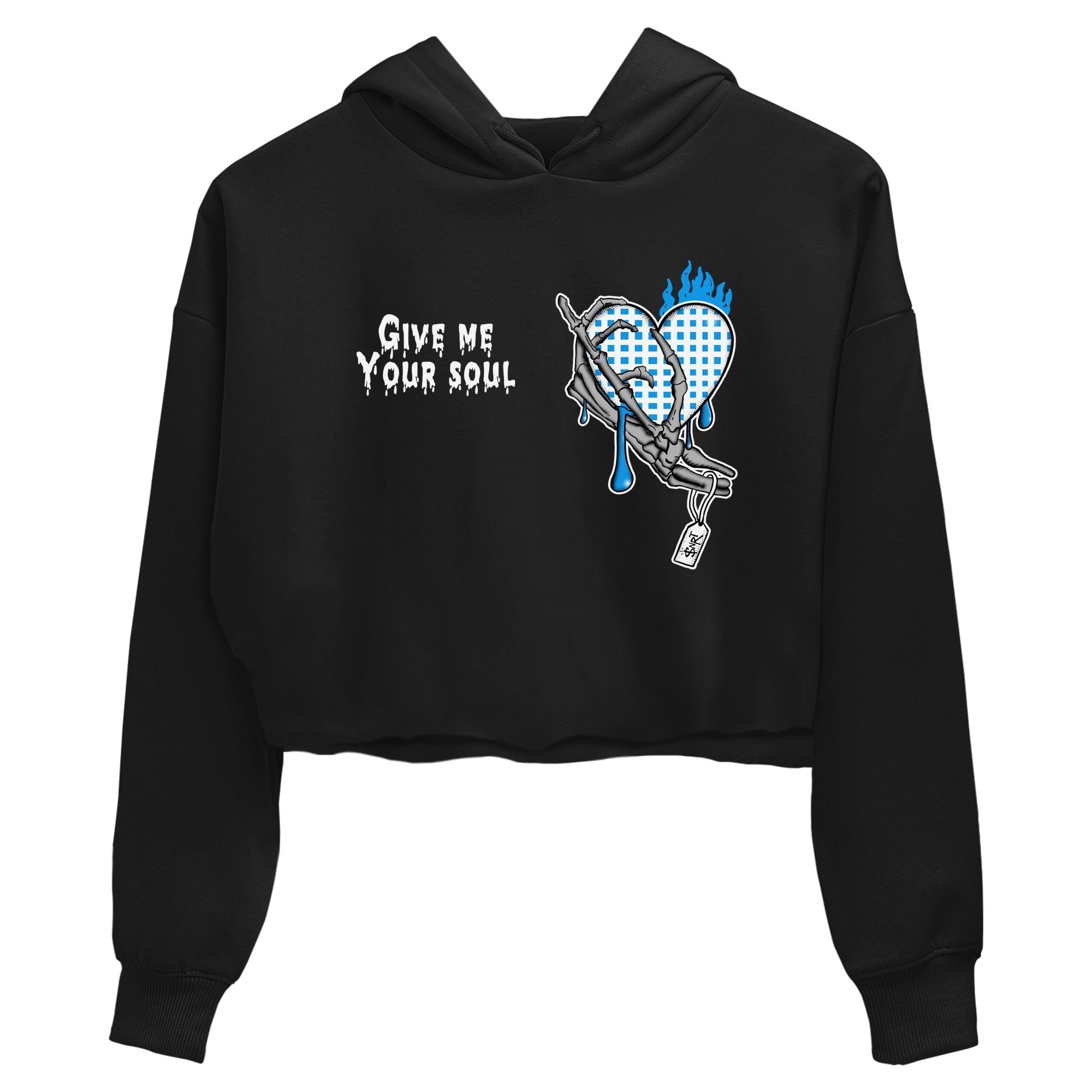 Give Me Your Soul snkmatch Women's Top - Air Jordan 4 Military Blue