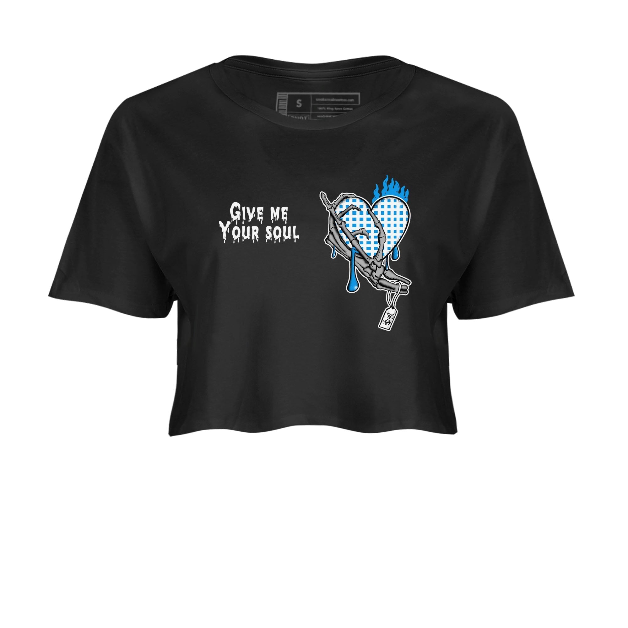 Give Me Your Soul snkmatch Women's Top - Air Jordan 4 Military Blue