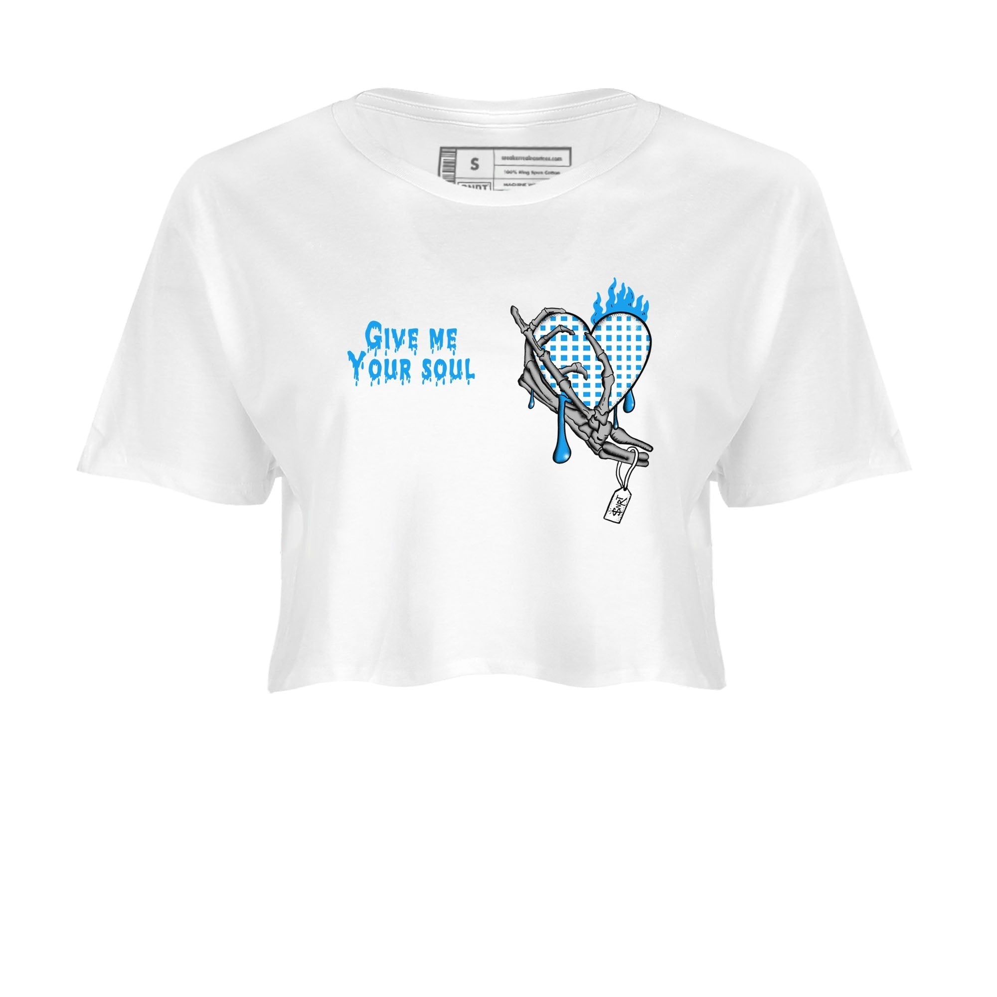 Give Me Your Soul snkmatch Women's Top - Air Jordan 4 Military Blue