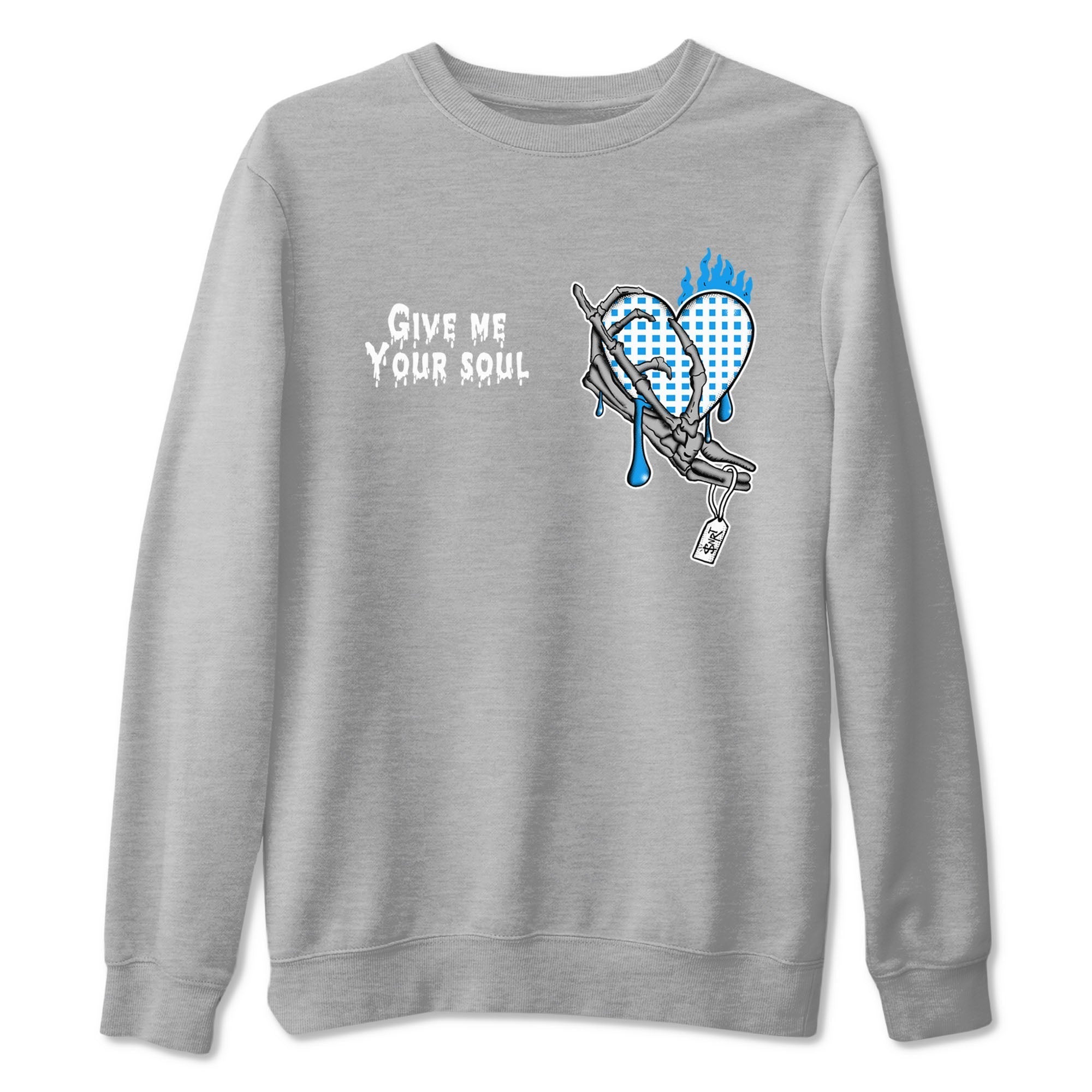 Give Me Your Soul snkmatch Tees - Air Jordan 4 Military Blue