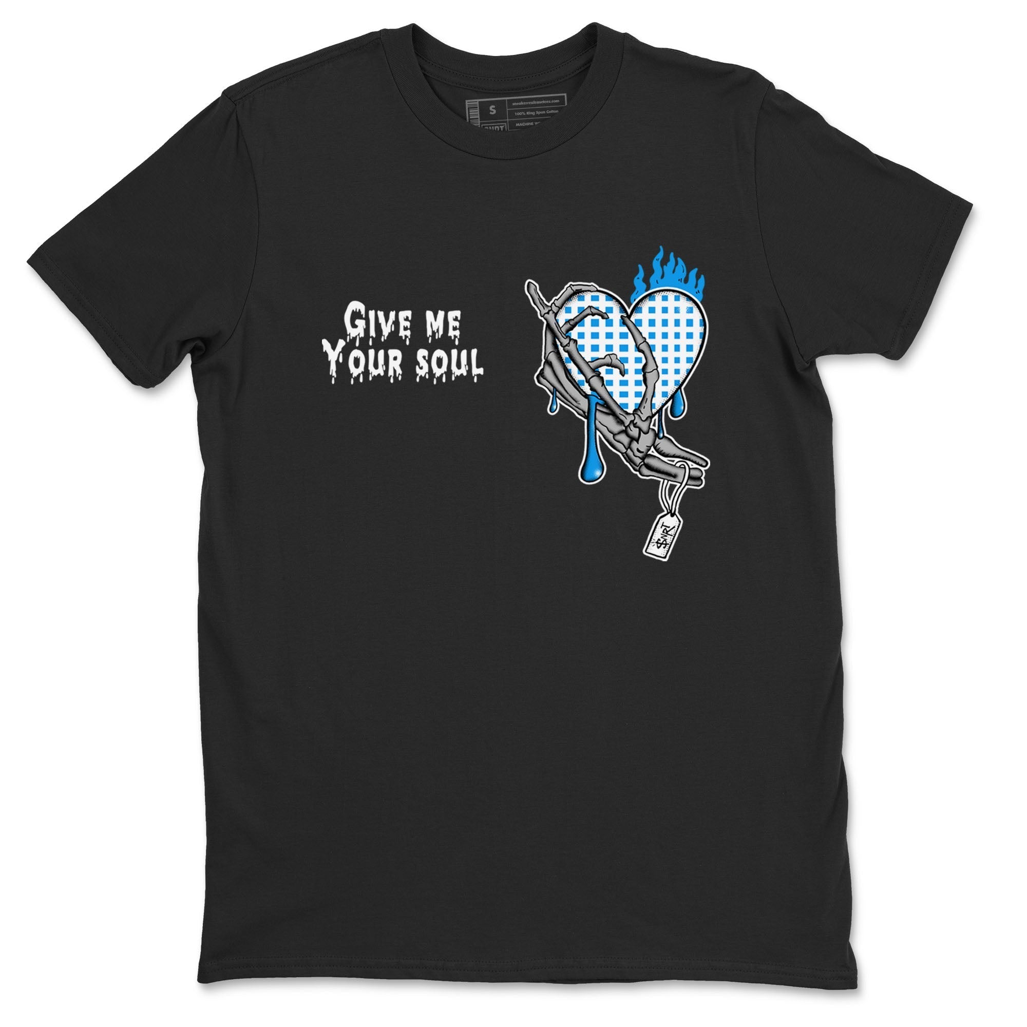 Give Me Your Soul snkmatch Tees - Air Jordan 4 Military Blue