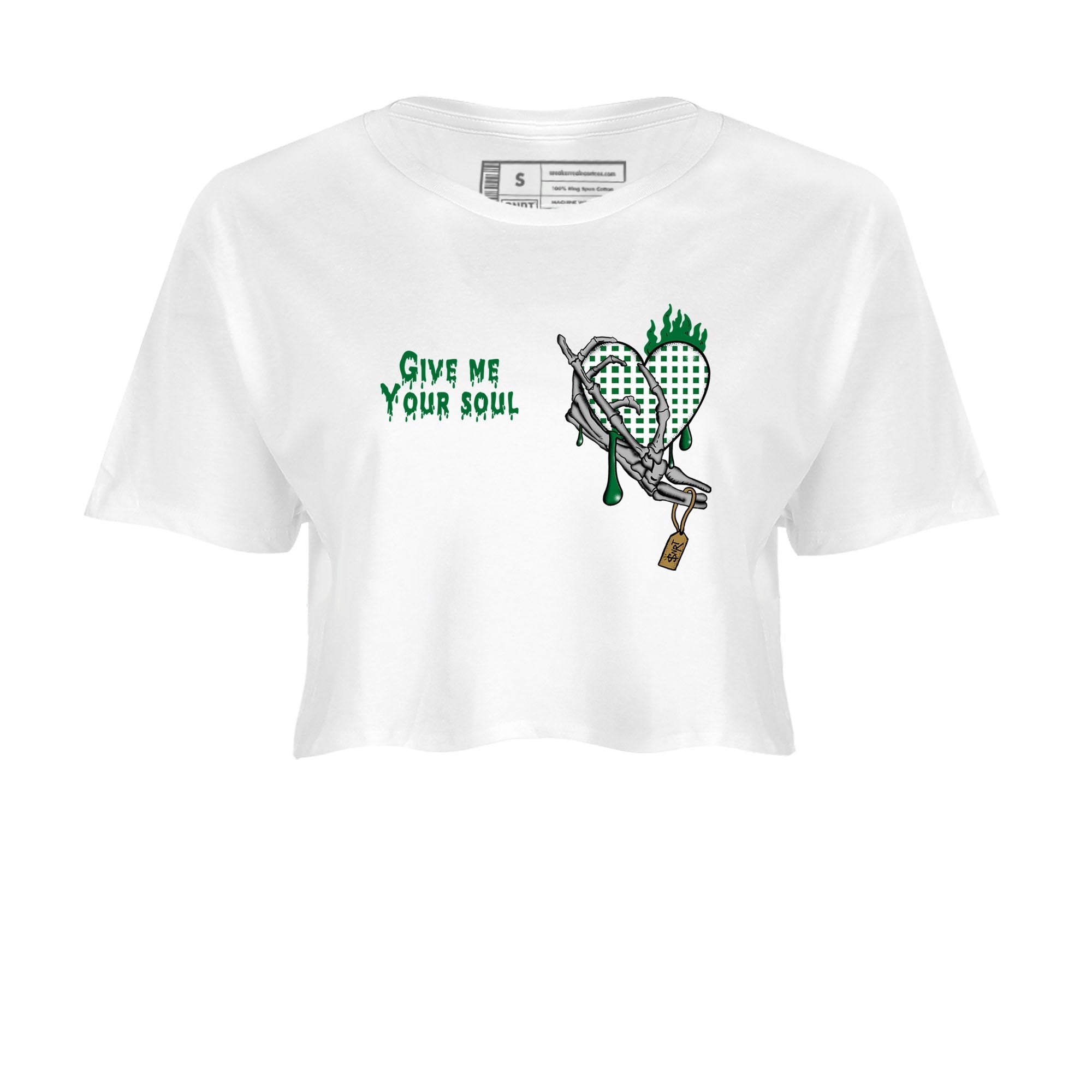Give Me Your Soul snkmatch Women's Top - Air Jordan 4 Pine Green