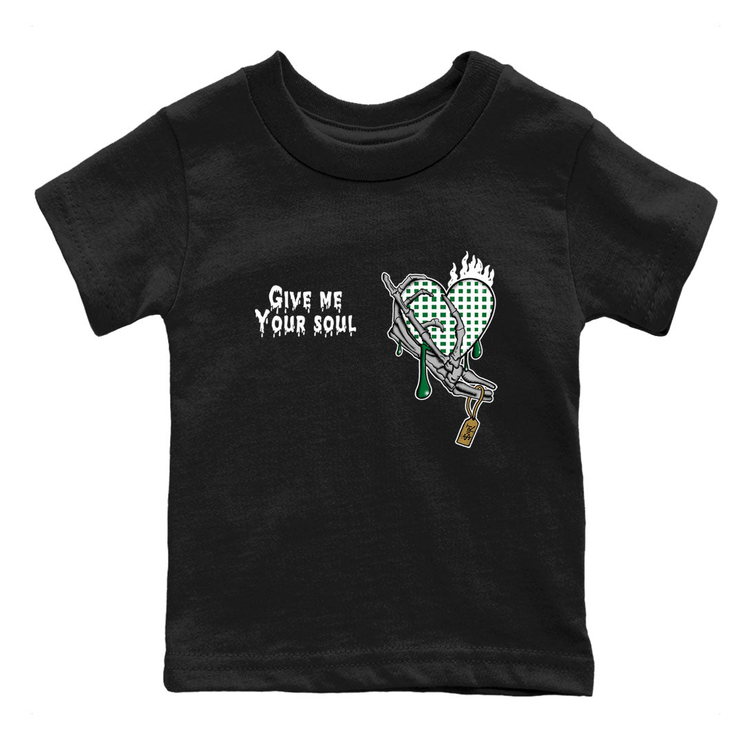 Give Me Your Soul snkmatch Tees Kids - Air Jordan 4 Pine Green