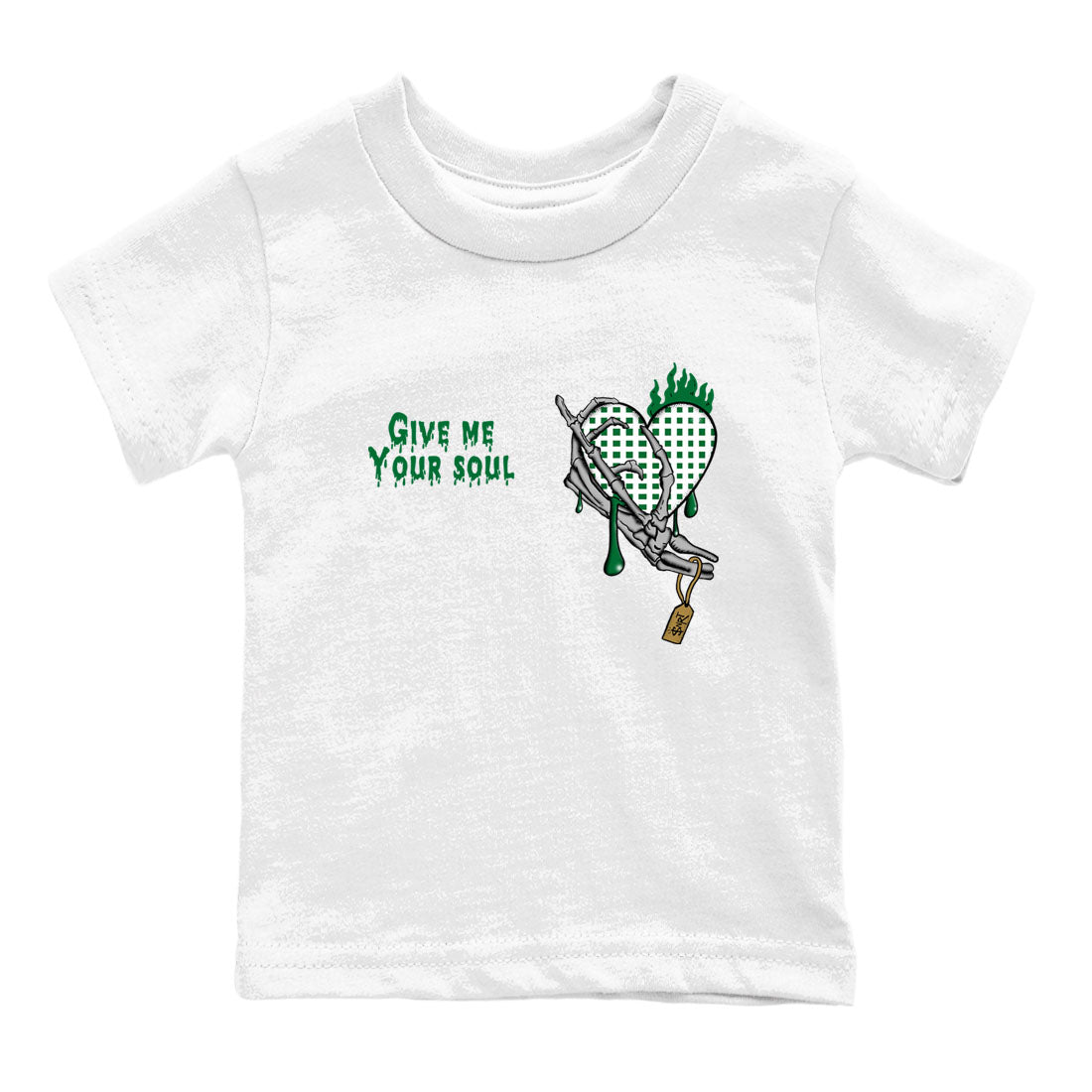 Give Me Your Soul snkmatch Tees Kids - Air Jordan 4 Pine Green