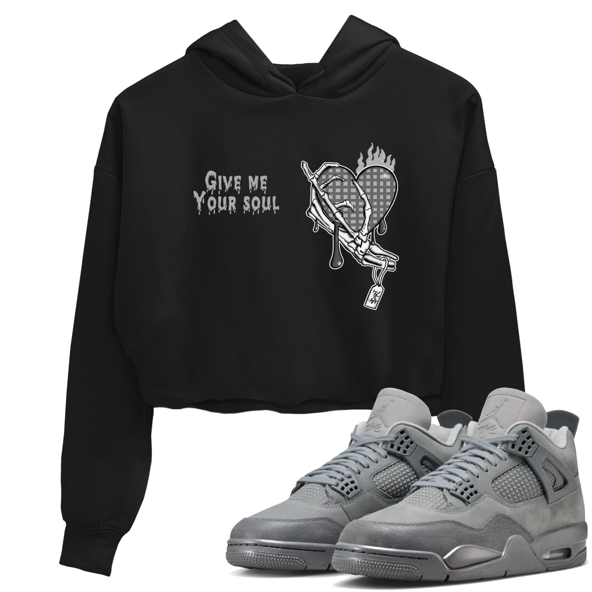 Give Me Your Soul snkmatch Women's Top - Air Jordan 4 Wet Cement