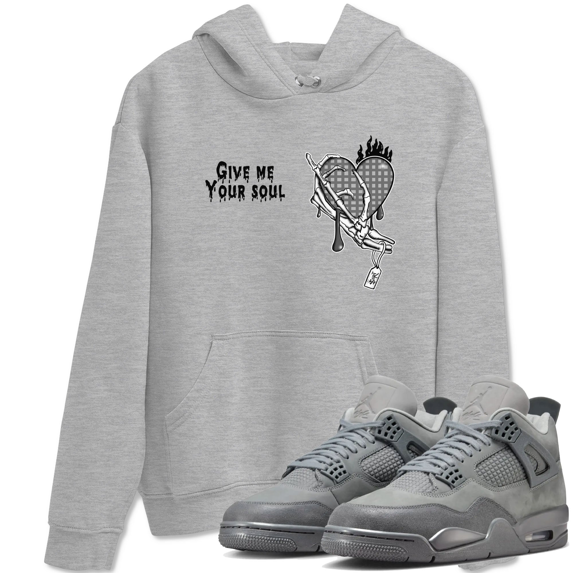 Give Me Your Soul snkmatch Tees - Air Jordan 4 Wet Cement