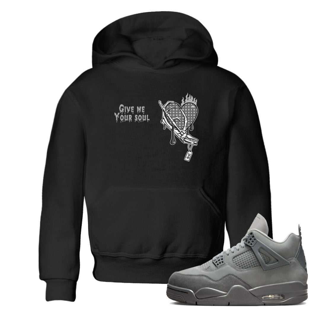 Give Me Your Soul snkmatch Tees Kids - Air Jordan 4 Wet Cement