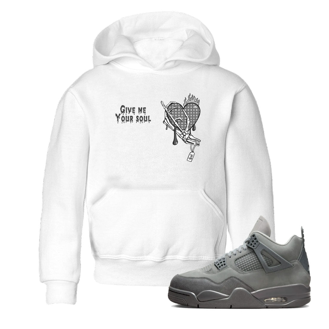 Give Me Your Soul snkmatch Tees Kids - Air Jordan 4 Wet Cement