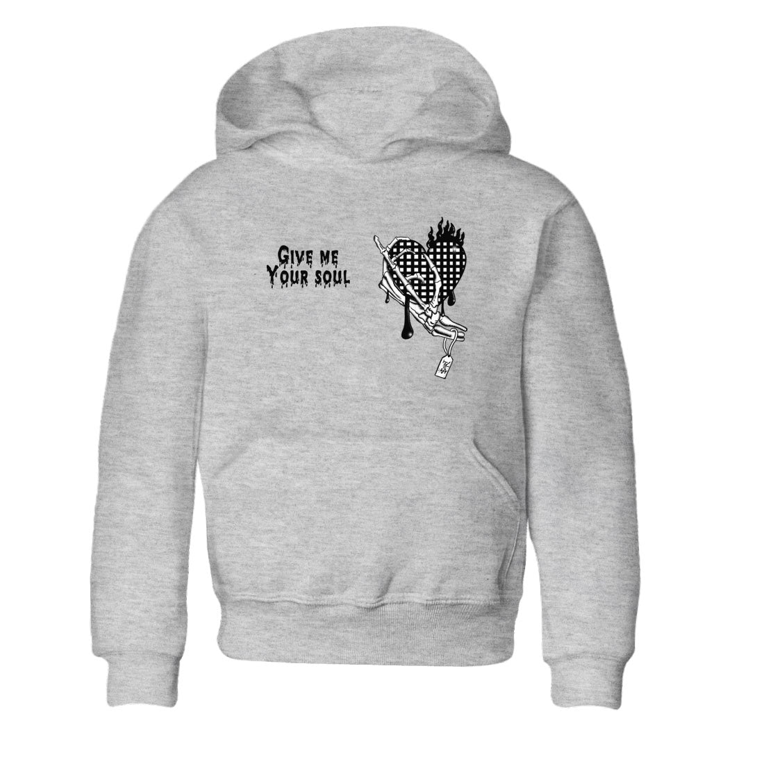 Give Me Your Soul snkmatch Tees Kids - Air Jordan 4 White Thunder