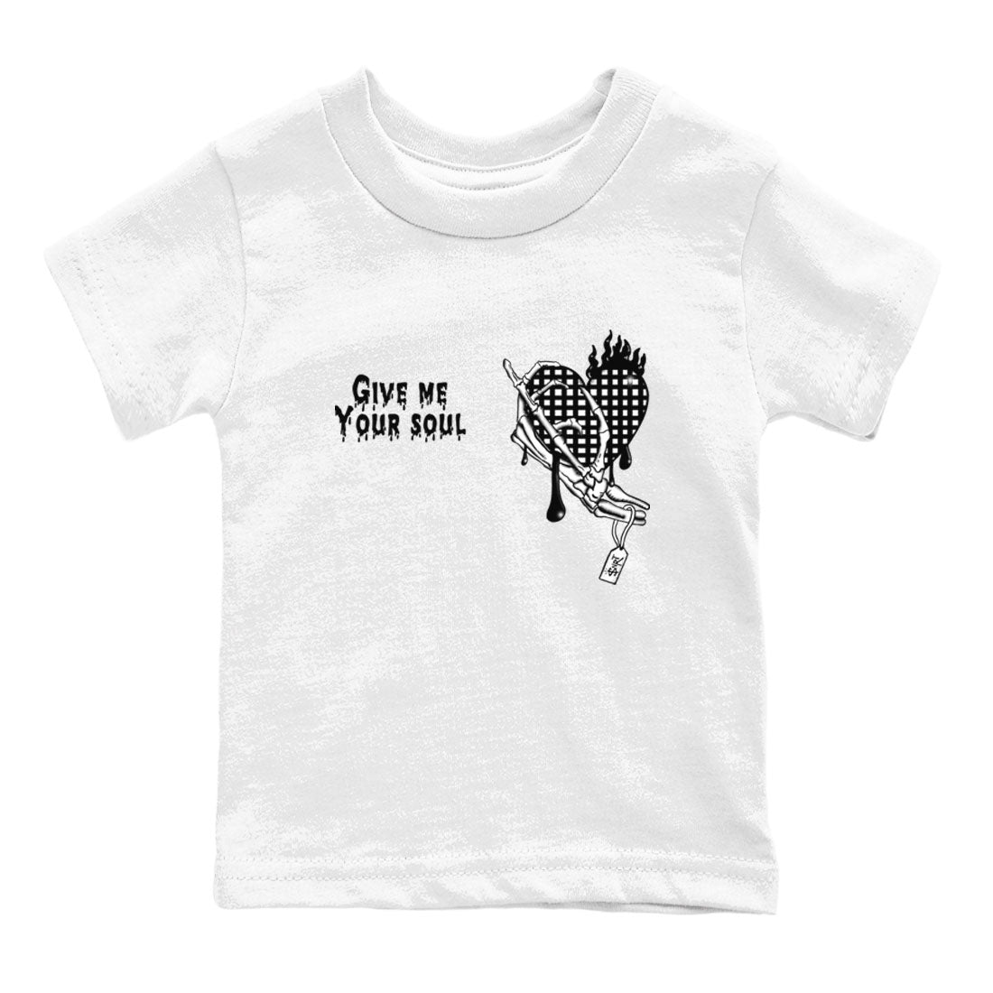 Give Me Your Soul snkmatch Tees Kids - Air Jordan 4 White Thunder