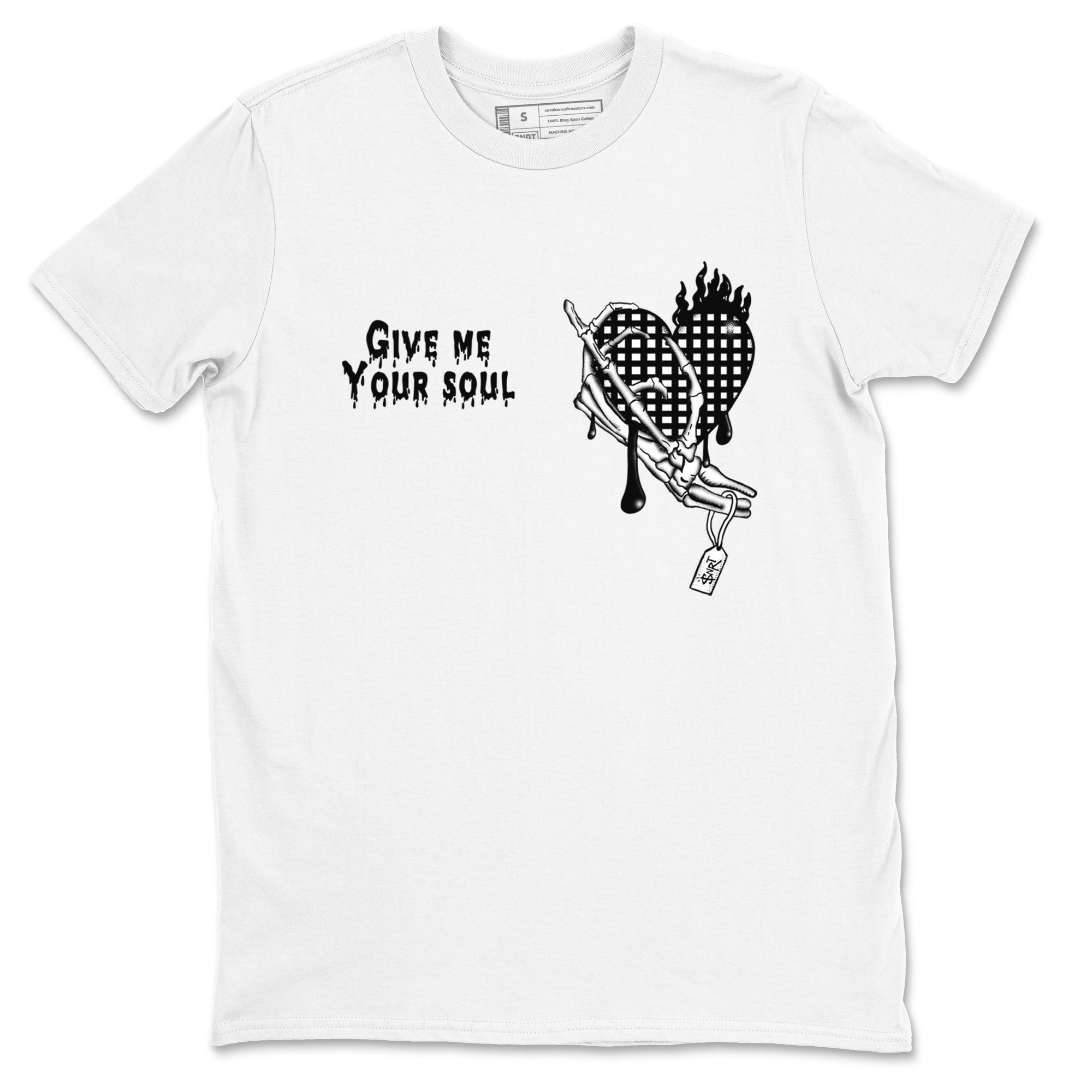 Give Me Your Soul snkmatch Tees - Air Jordan 4 White Thunder