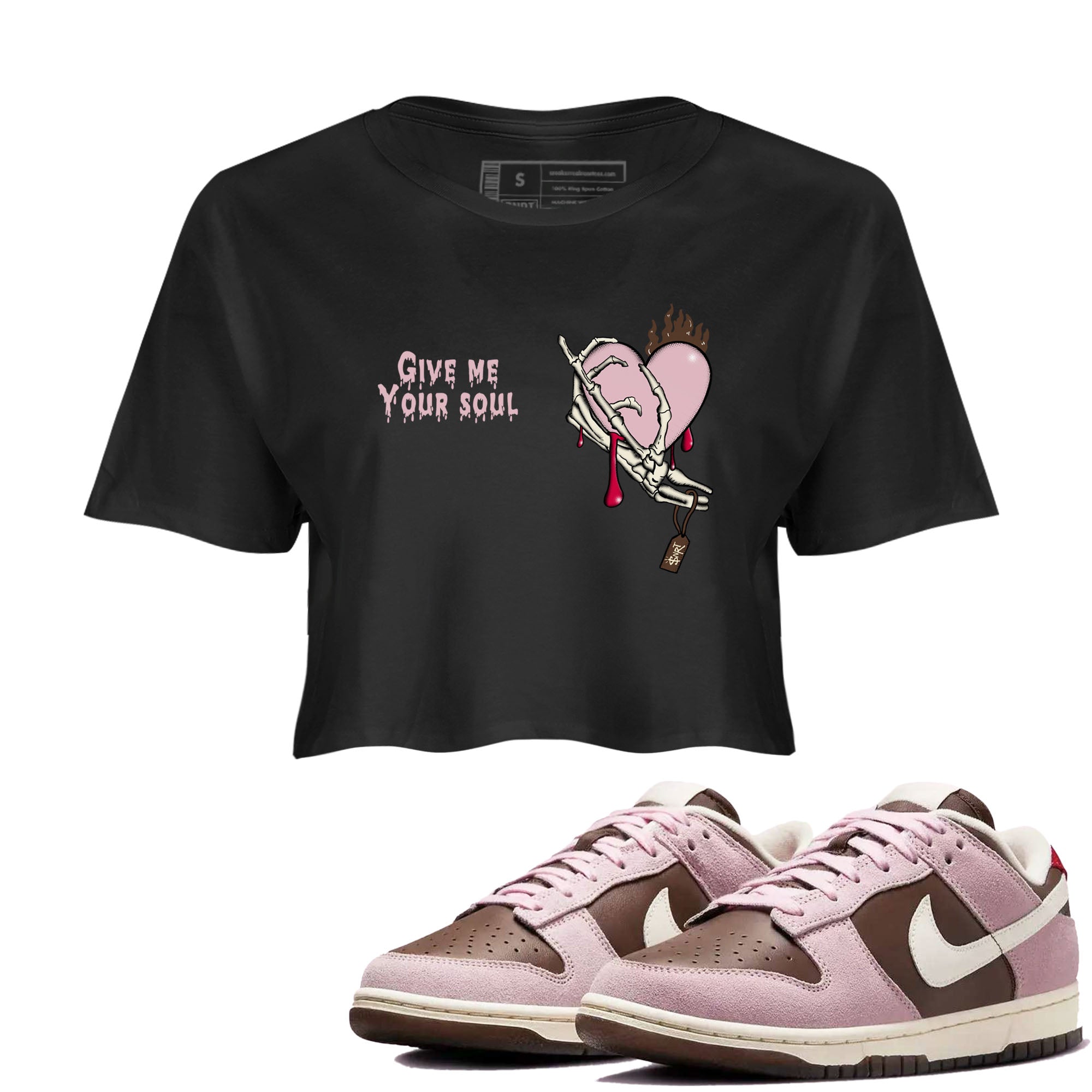 Give Me Your Soul snkmatch Women's Top - Dunk Cacao Wow And Pink Foam