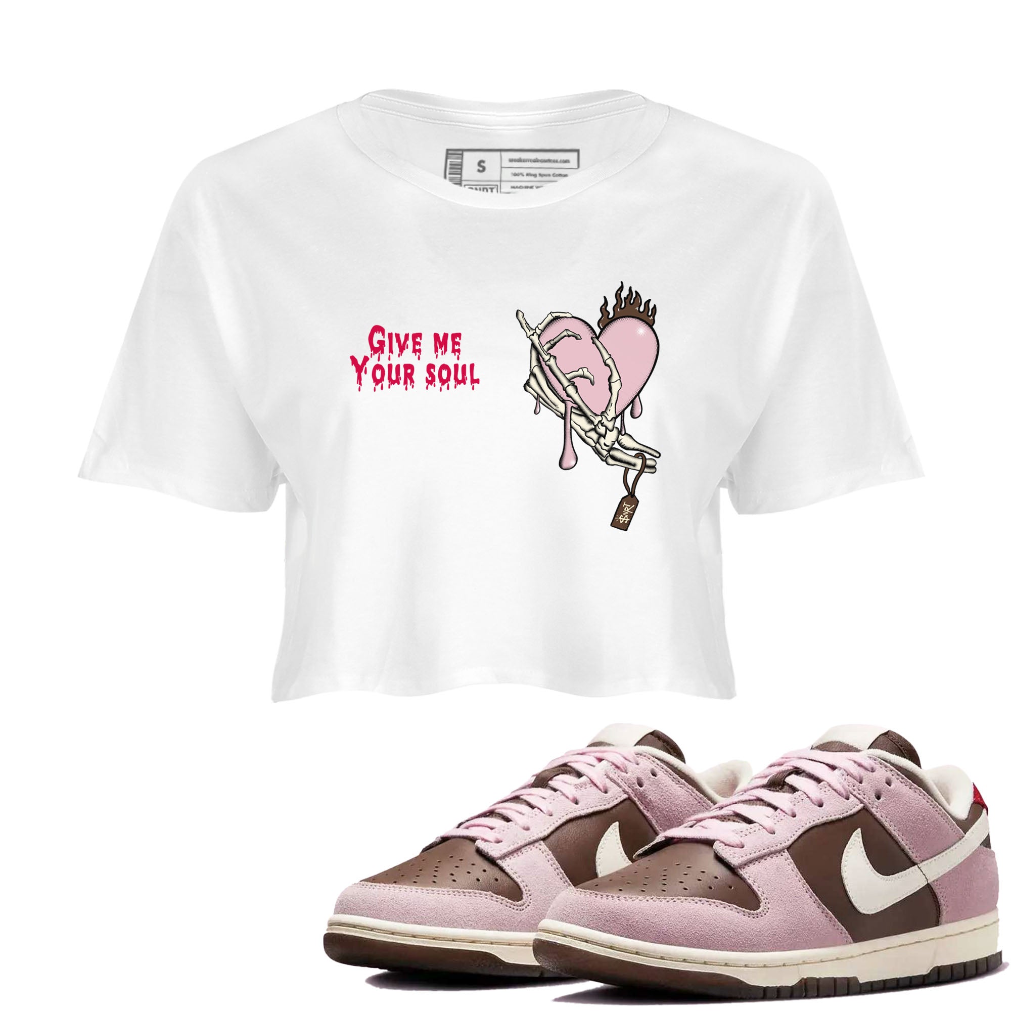 Give Me Your Soul snkmatch Women's Top - Dunk Cacao Wow And Pink Foam