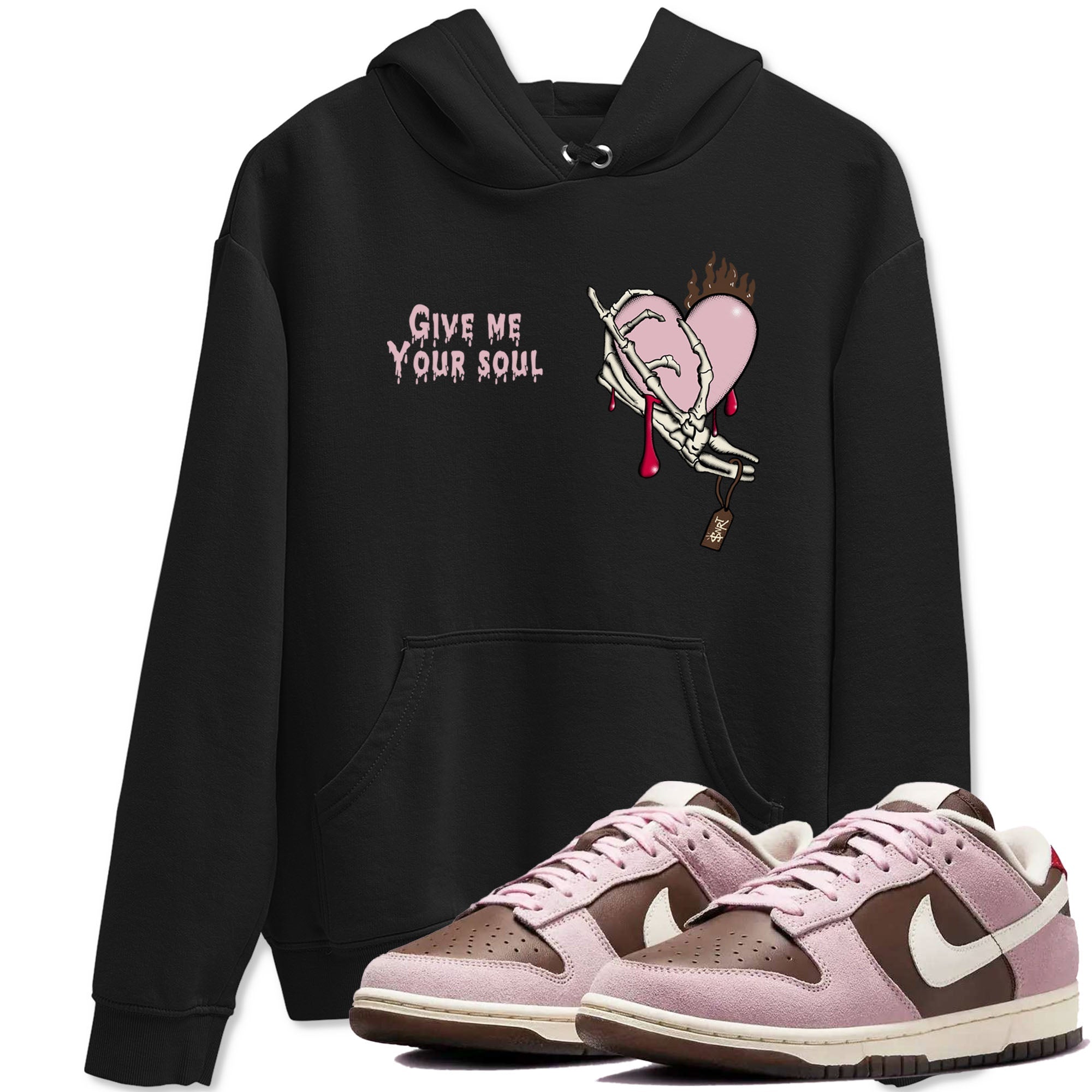Give Me Your Soul snkmatch Tees - Dunk Cacao Wow And Pink Foam