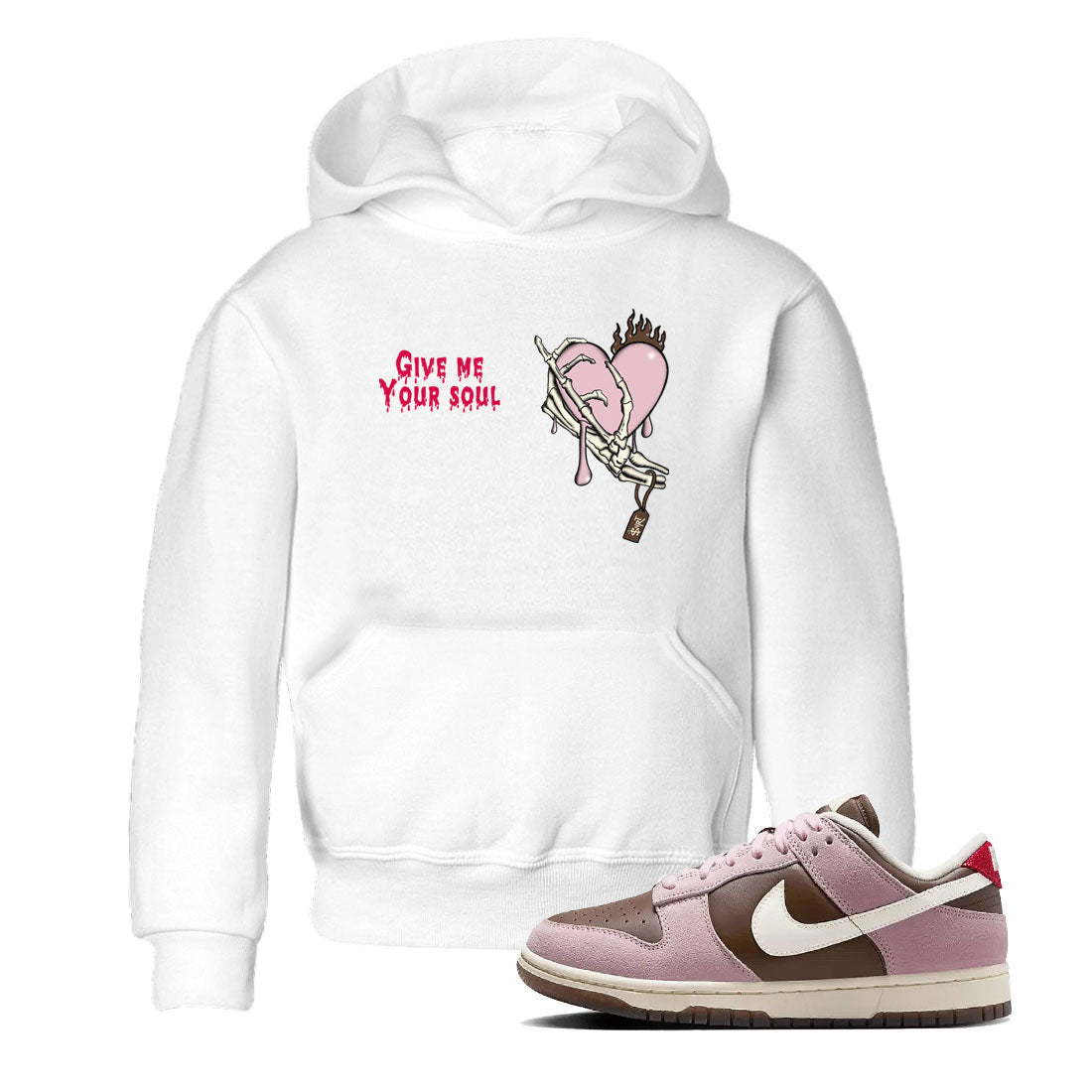 Give Me Your Soul snkmatch Tees Kids - Dunk Cacao Wow And Pink Foam