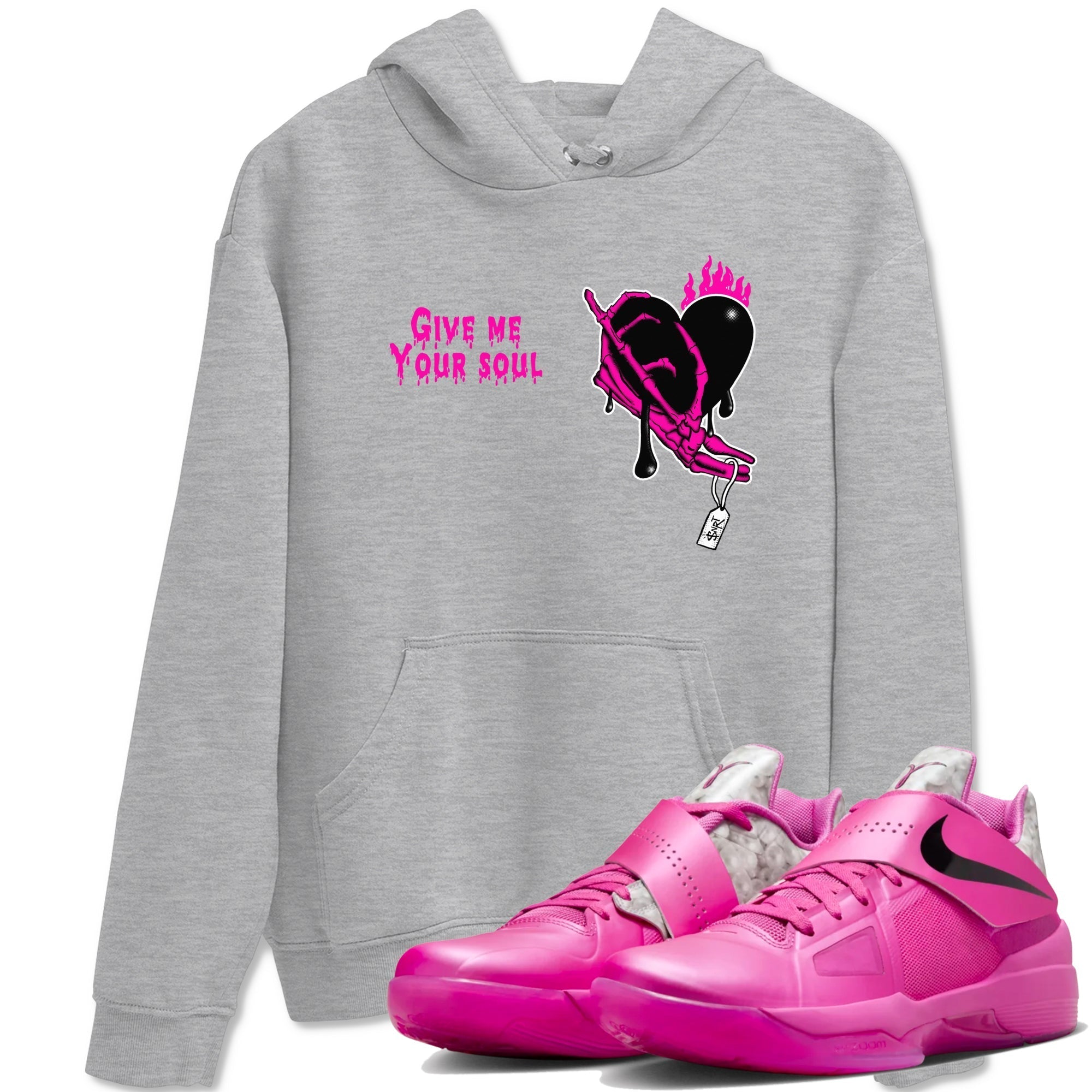 Give Me Your Soul snkmatch Tees - Nike KD 4 Aunt Pearl