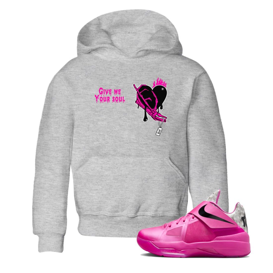 Give Me Your Soul snkmatch Tees Kids - Nike KD 4 Aunt Pearl