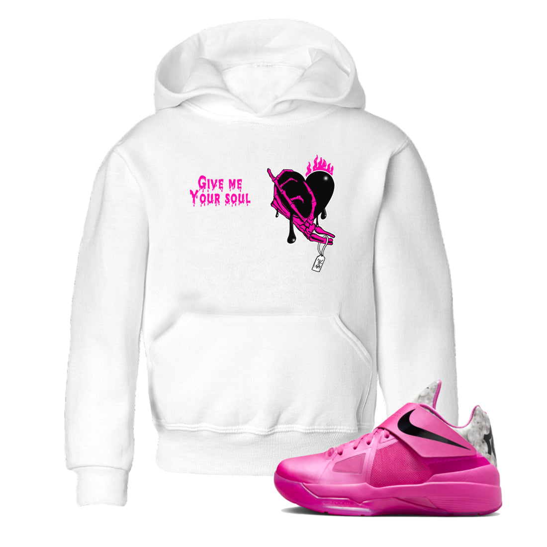 Give Me Your Soul snkmatch Tees Kids - Nike KD 4 Aunt Pearl