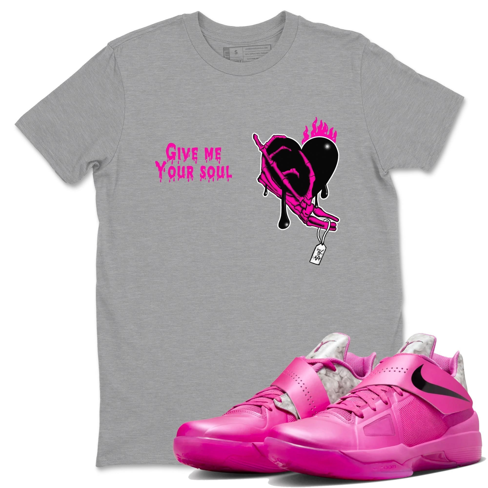 Give Me Your Soul snkmatch Tees - Nike KD 4 Aunt Pearl