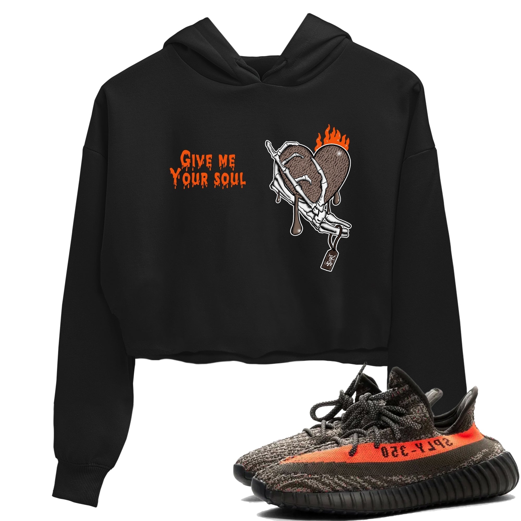 Give Me Your Soul SNRT Sneaker Women's Top - Yeezy 350 Carbon Beluga
