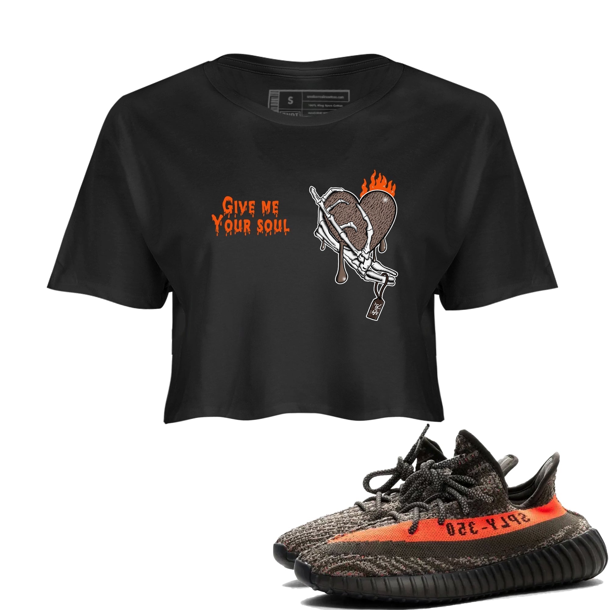 Give Me Your Soul SNRT Sneaker Women's Top - Yeezy 350 Carbon Beluga