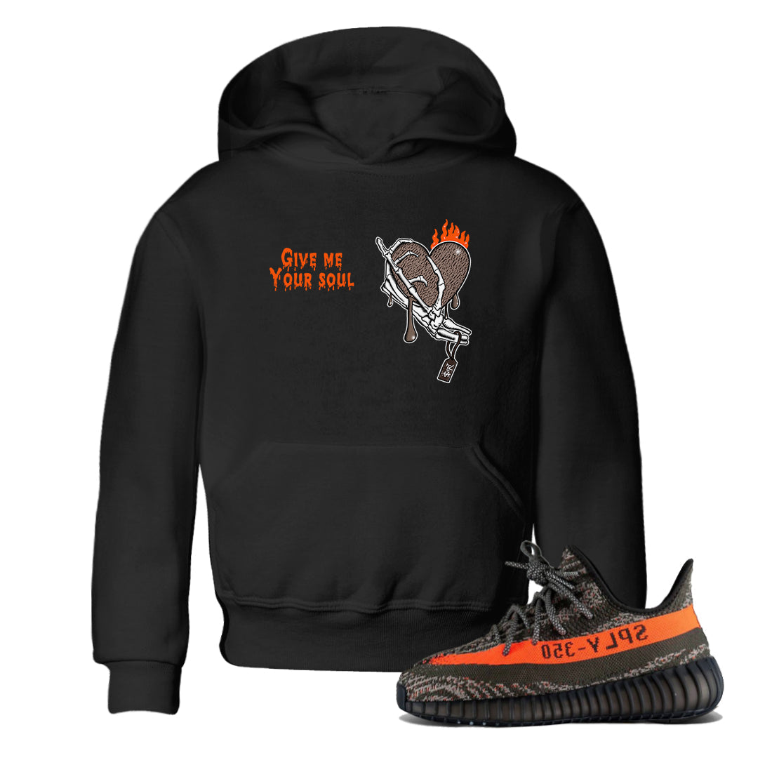 Give Me Your Soul snkmatch Tees Kids - Yeezy 350 Carbon Beluga