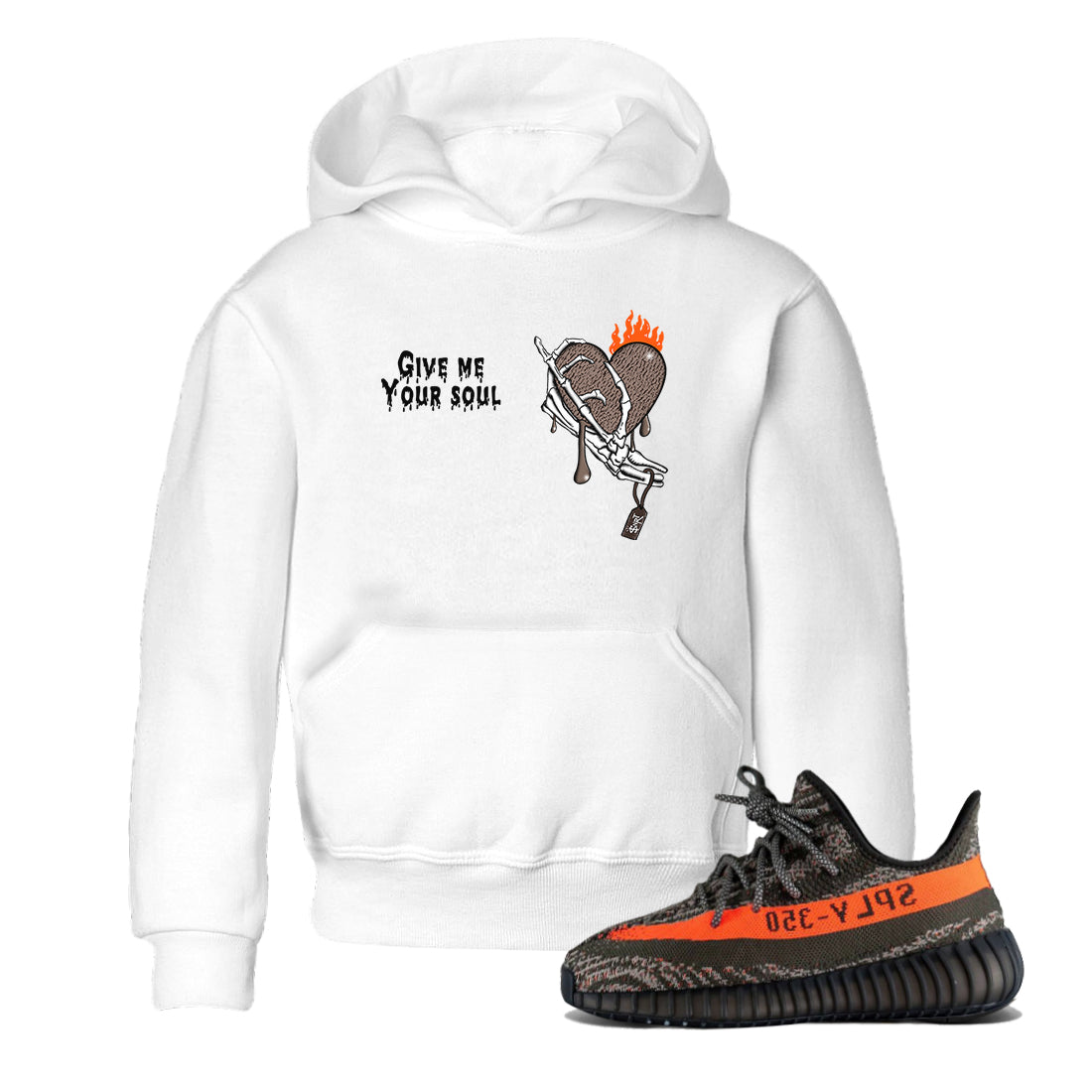 Give Me Your Soul snkmatch Tees Kids - Yeezy 350 Carbon Beluga
