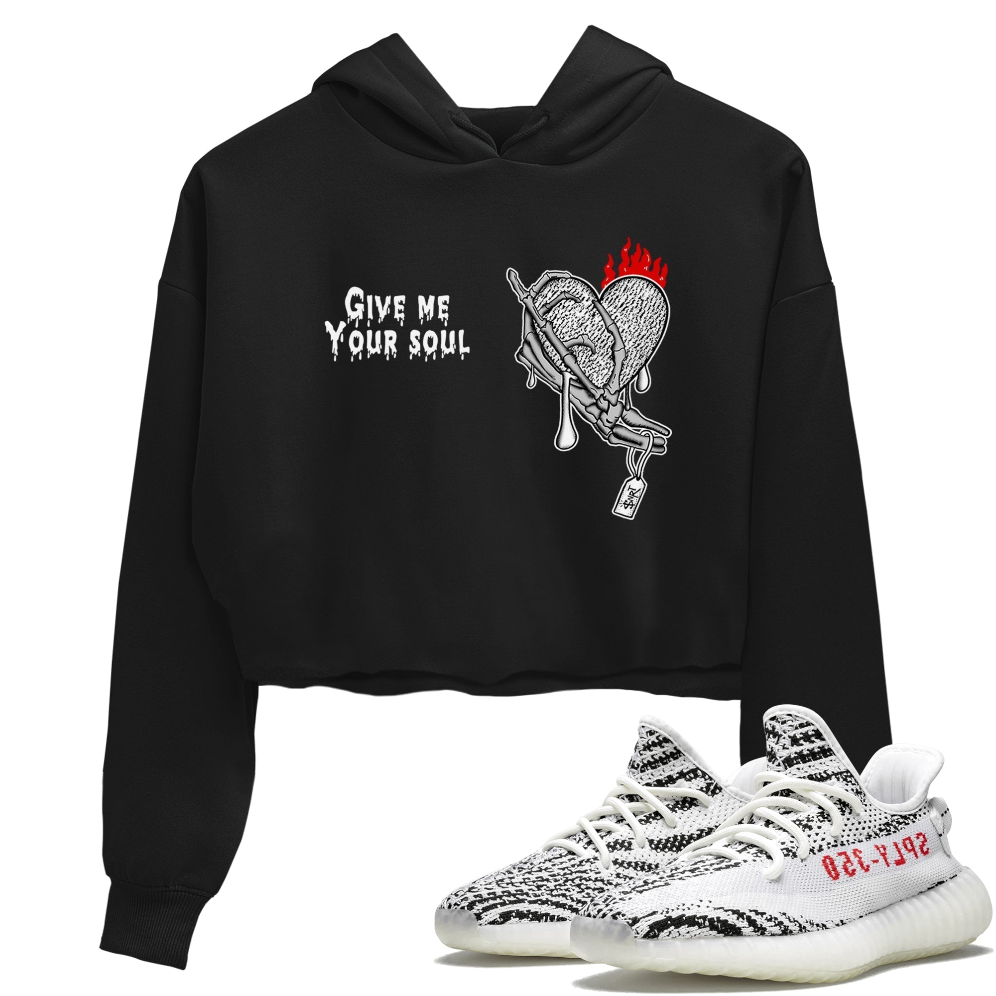 Give Me Your Soul snkmatch Women's Top - Yeezy 350 Zebra