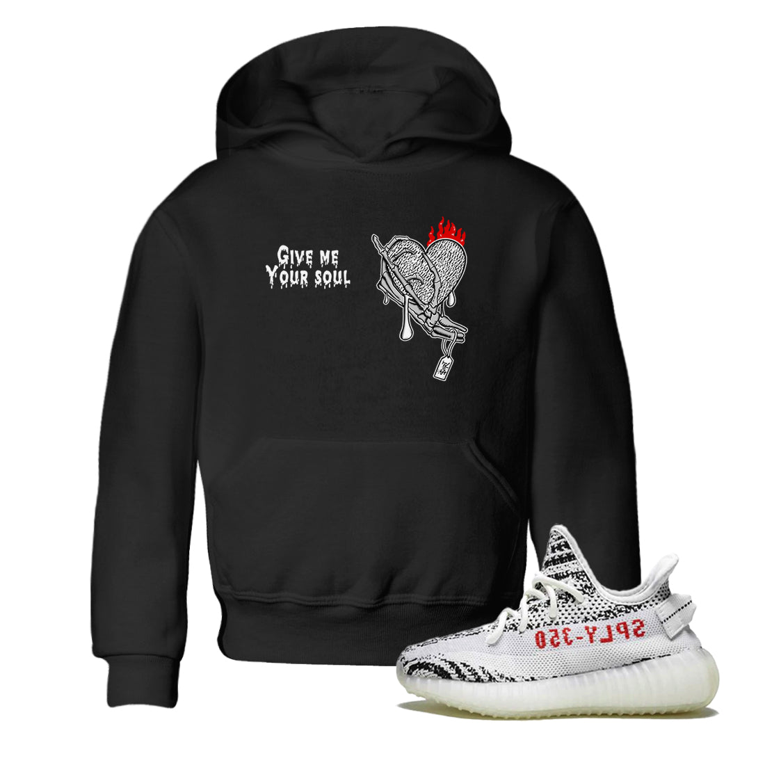 Give Me Your Soul snkmatch Tees Kids - Yeezy 350 Zebra