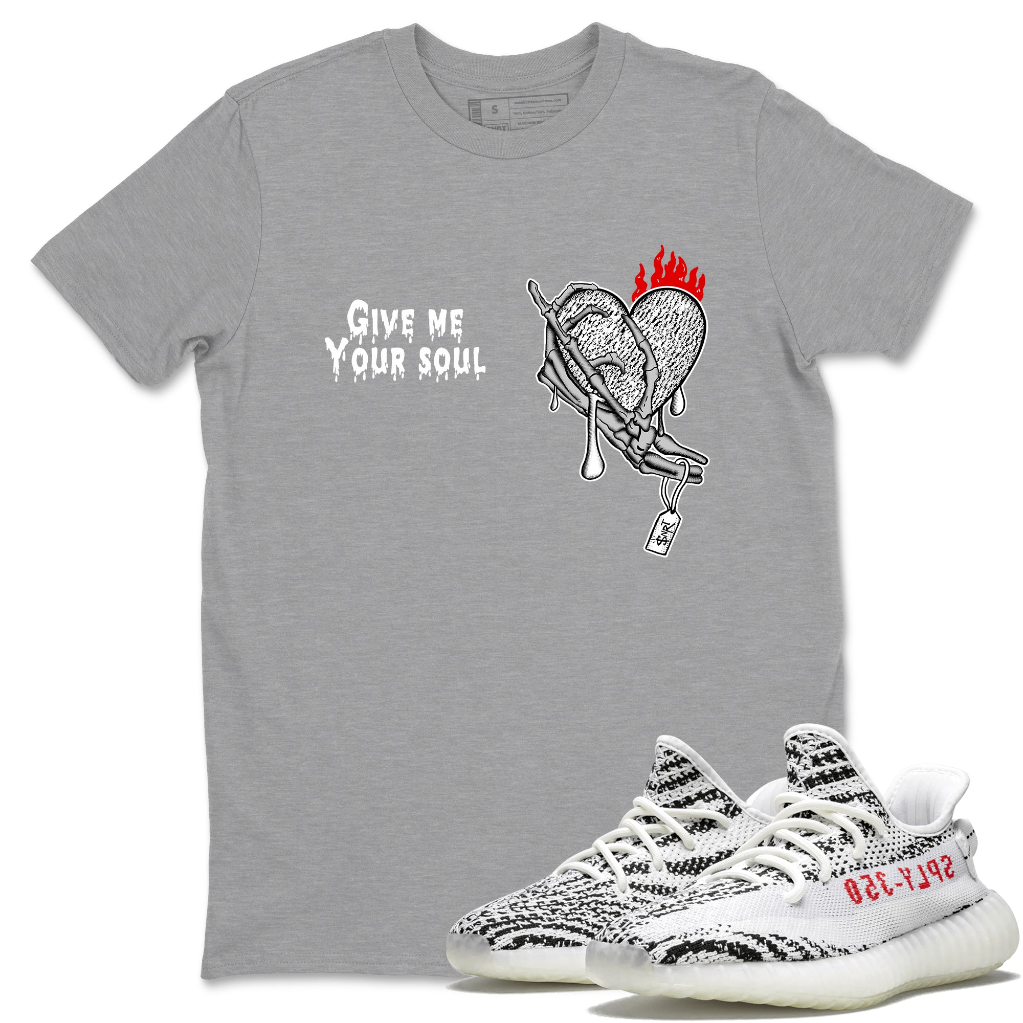 Give Me Your Soul snkmatch Tees - Yeezy 350 Zebra
