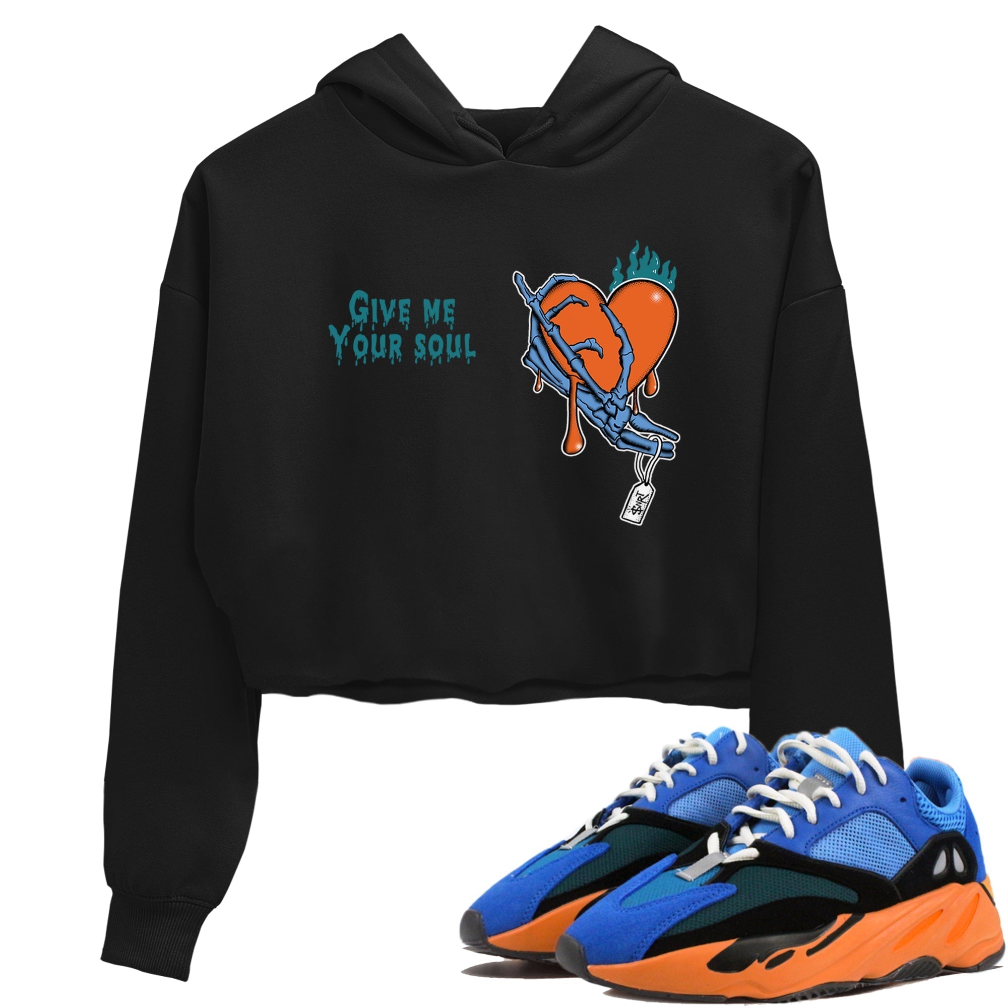 Give Me Your Soul snkmatch Women's Top - Yeezy 700 Bright Blue