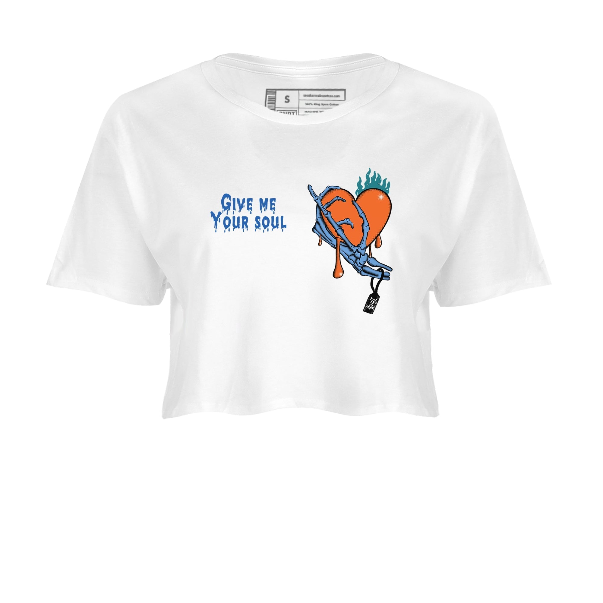 Give Me Your Soul snkmatch Women's Top - Yeezy 700 Bright Blue