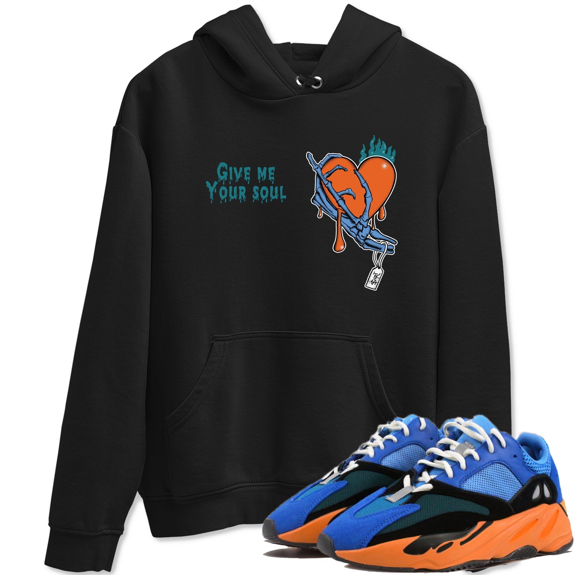 Give Me Your Soul snkmatch Tees - Yeezy 700 Bright Blue