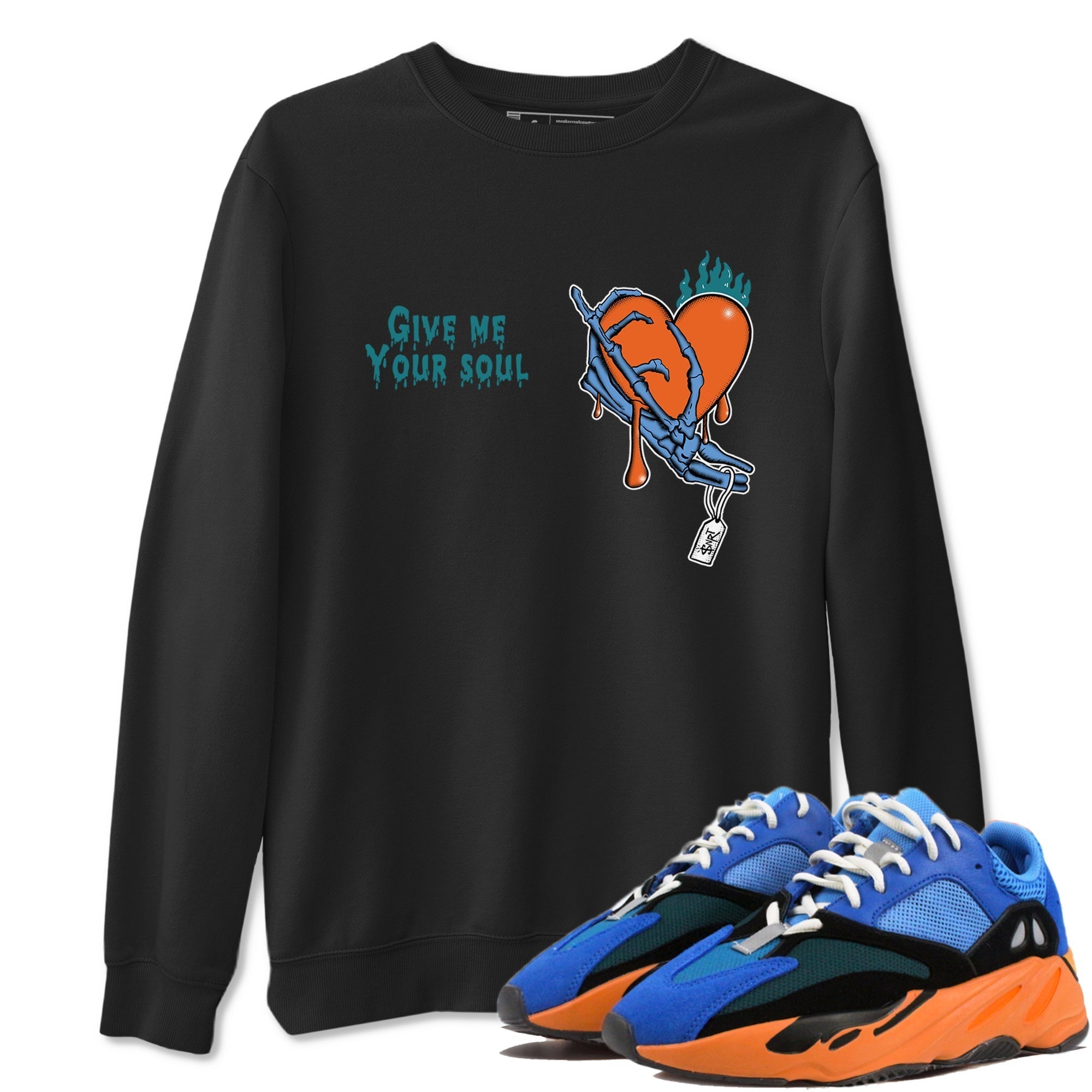 Give Me Your Soul snkmatch Tees - Yeezy 700 Bright Blue