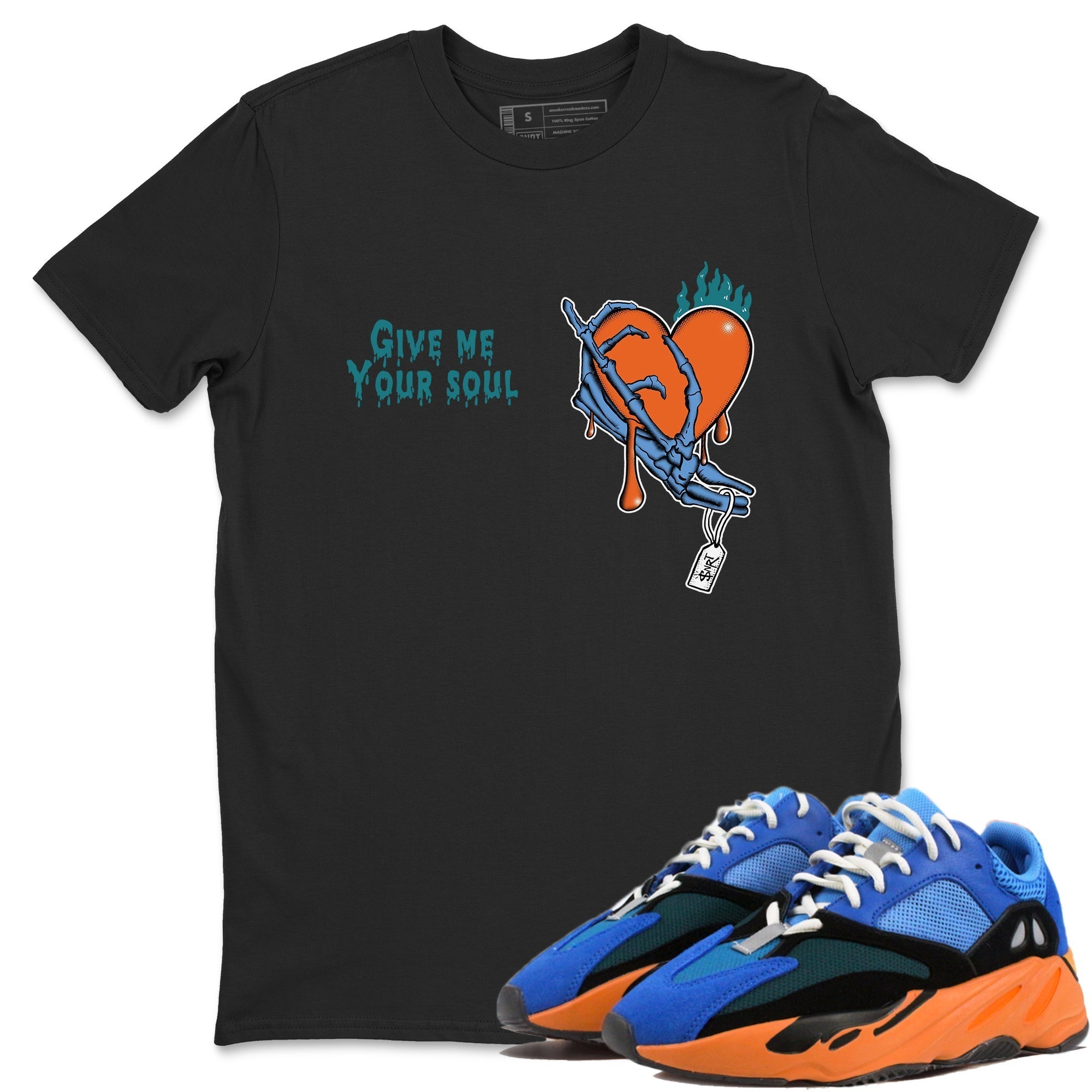 Give Me Your Soul snkmatch Tees - Yeezy 700 Bright Blue