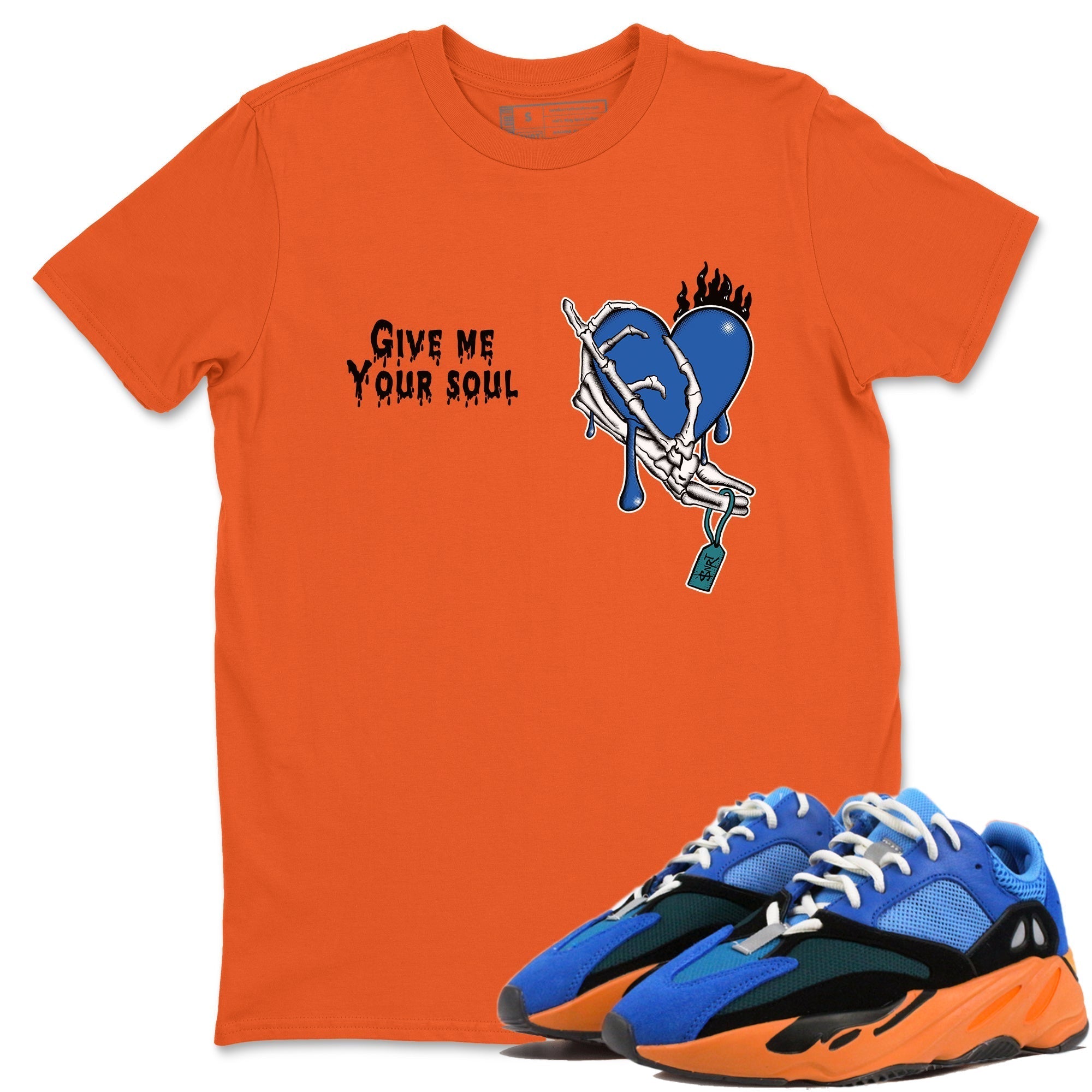 Give Me Your Soul snkmatch Tees - Yeezy 700 Bright Blue