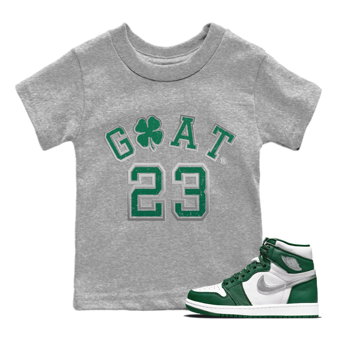 Goat 23 Kids Tops - Air Jordan 1 Gorge Green