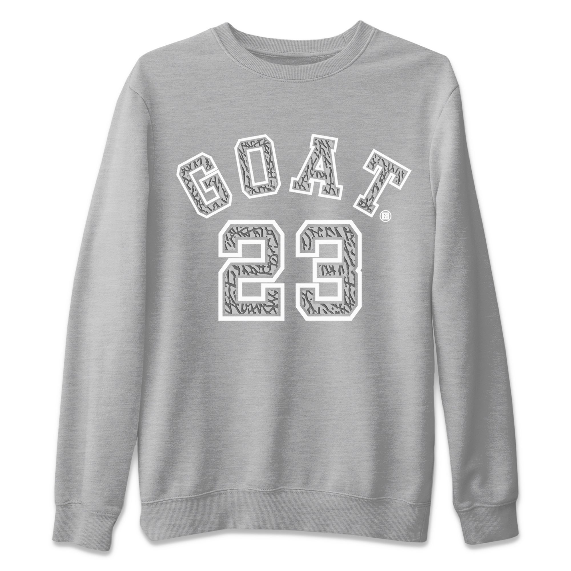 Goat 23 Unisex Tops - Air Jordan 1 White Cement
