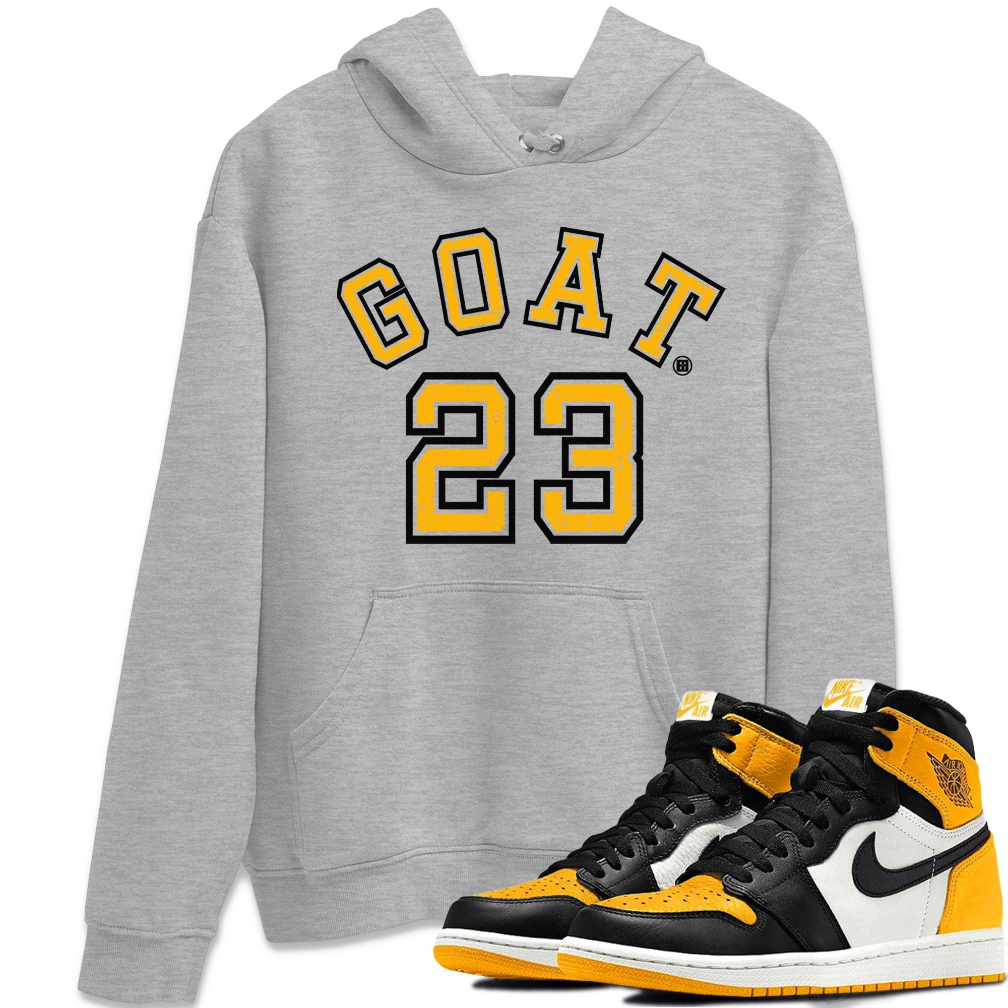 Goat 23 Unisex Tops - Air Jordan 1 Yellow Toe
