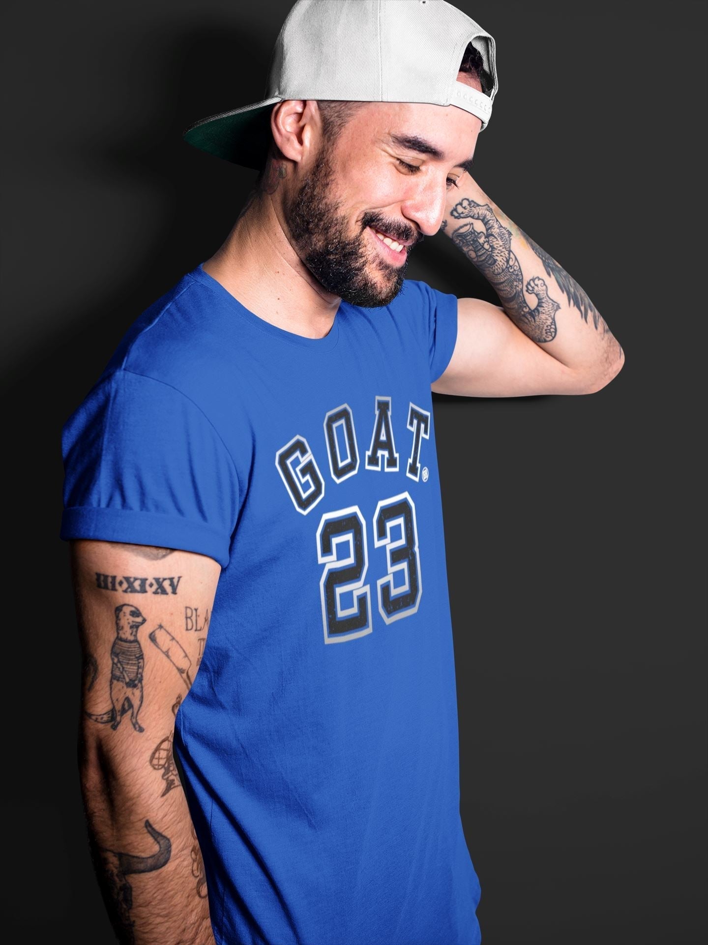 Goat 23 Unisex Tops - Air Jordan 5 Racer Blue