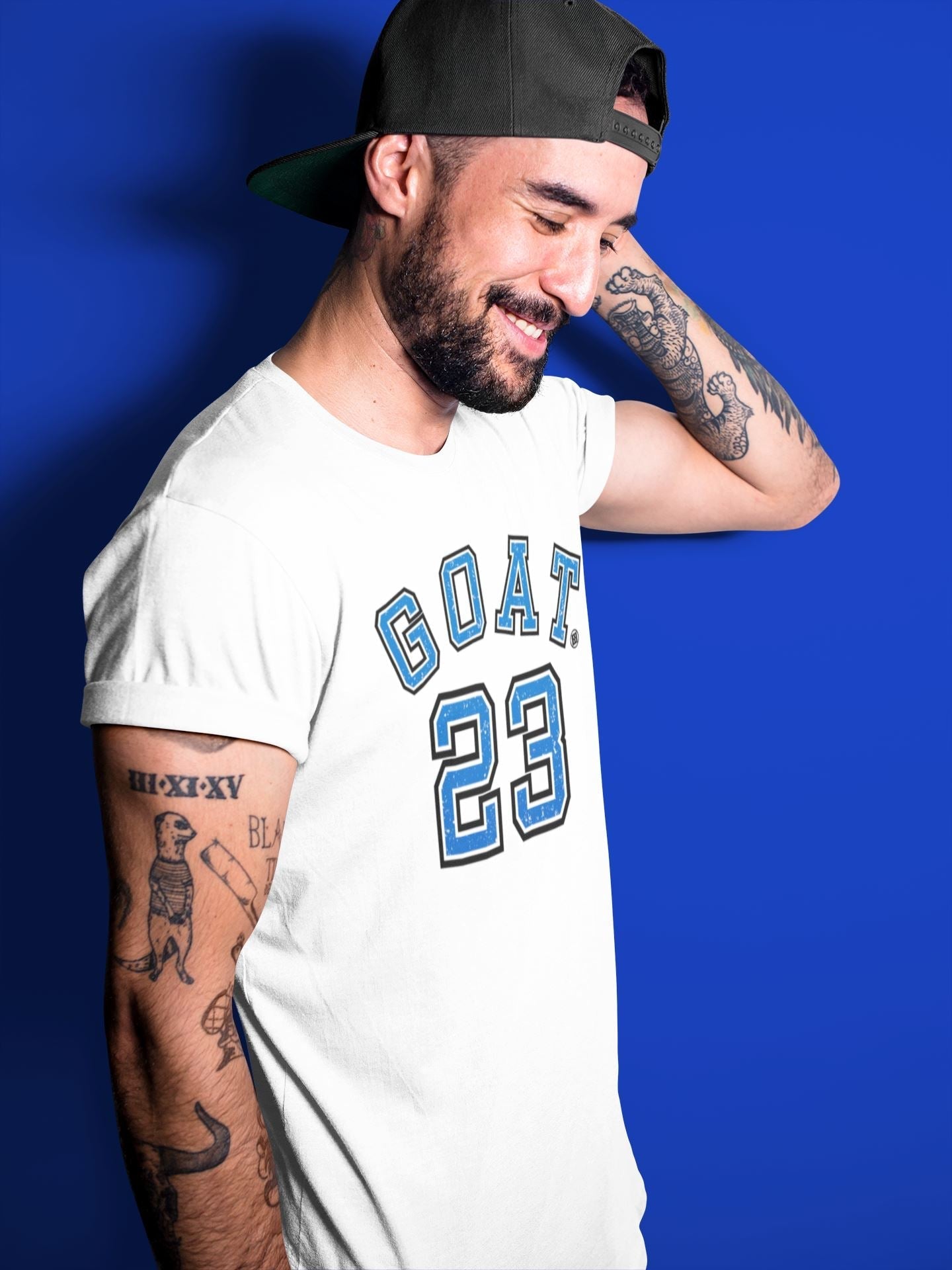 Goat 23 Unisex Tops - Air Jordan 5 Racer Blue