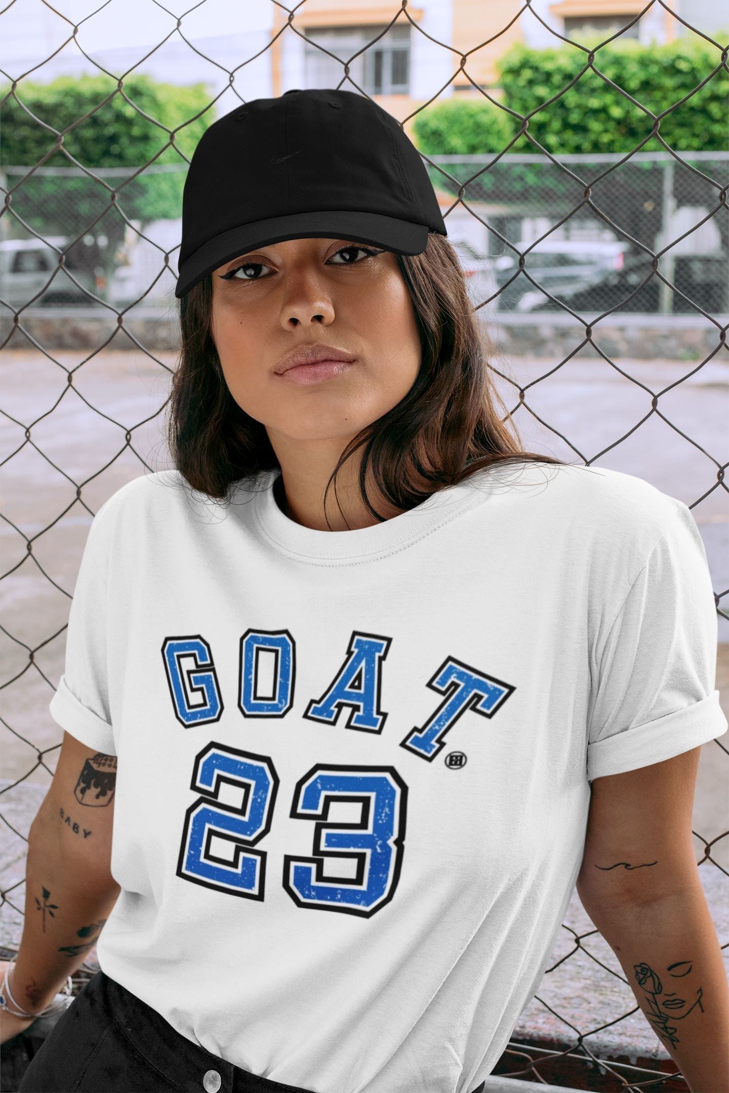 Goat 23 Unisex Tops - Air Jordan 5 Racer Blue