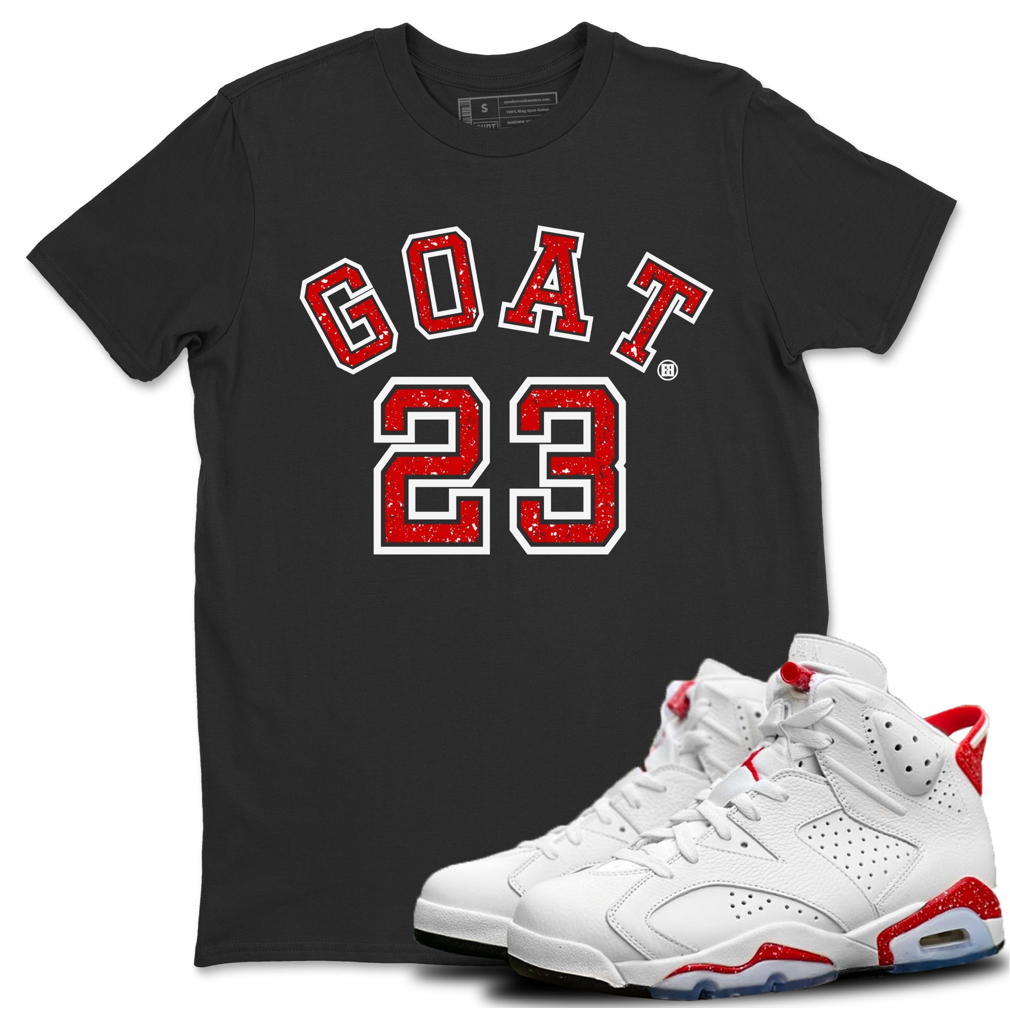 Goat 23 Unisex Tops - Air Jordan 6 Red Velvet Cookies