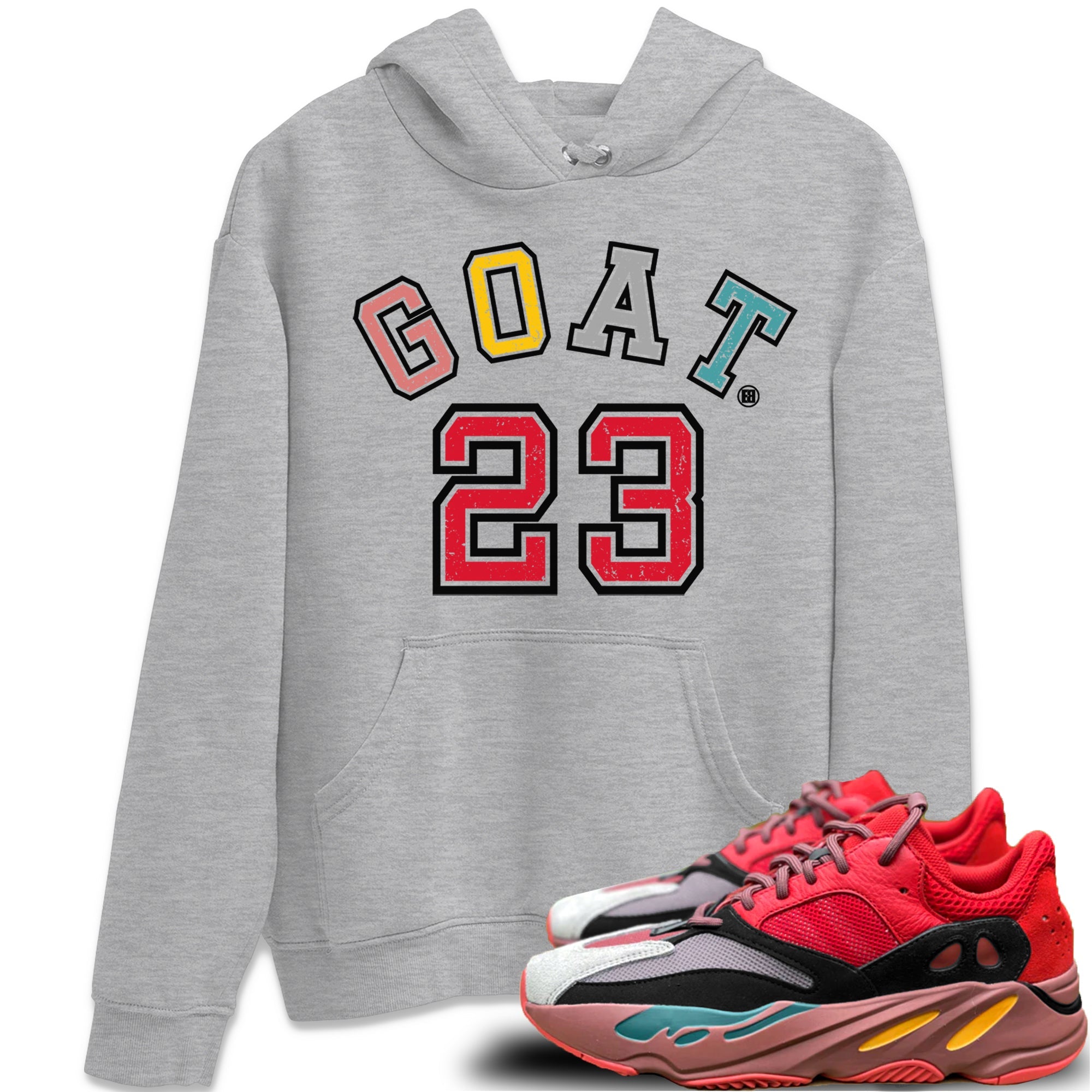 Goat 23 Unisex Tops - Yeezy 700 Hi-Res Red