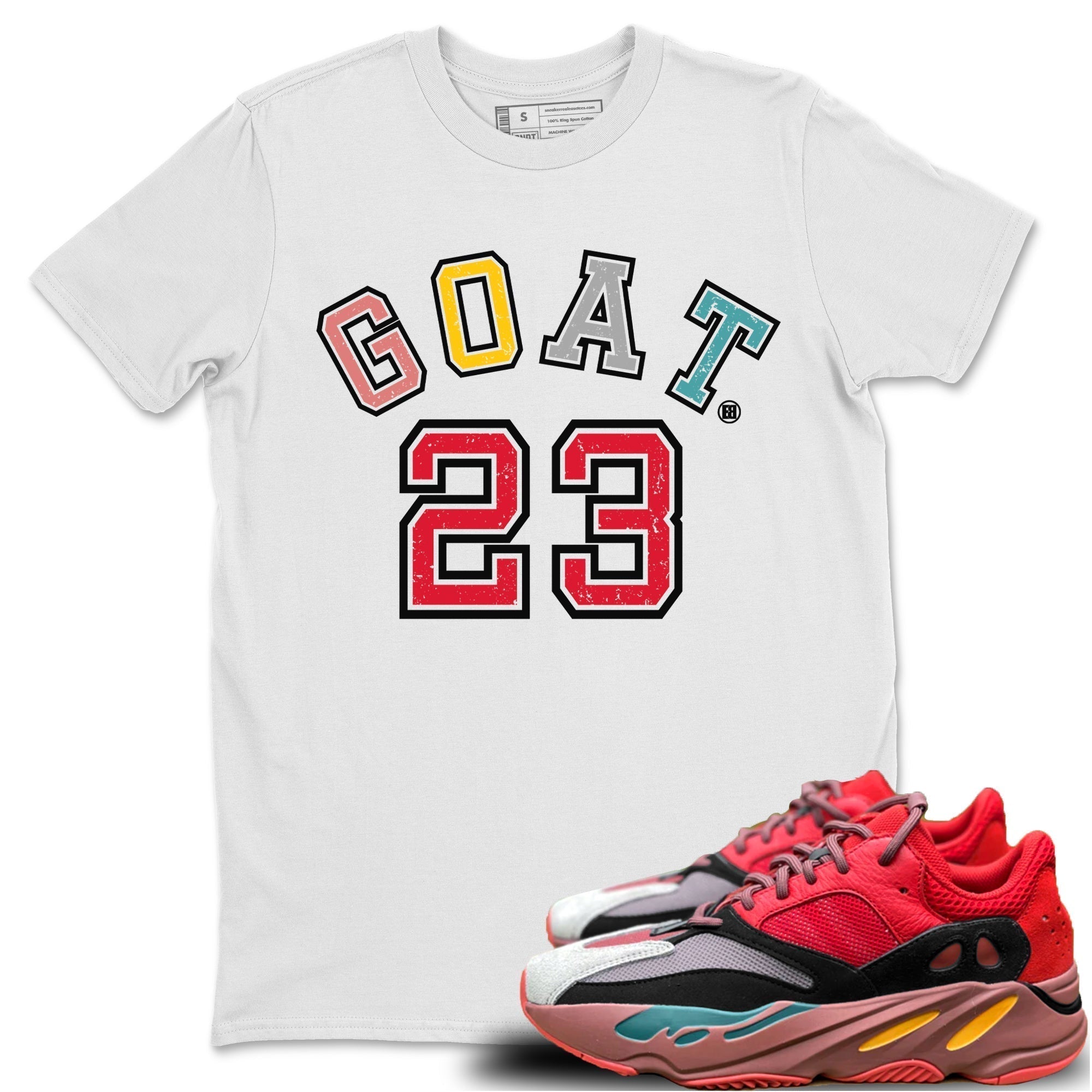Goat 23 Unisex Tops - Yeezy 700 Hi-Res Red